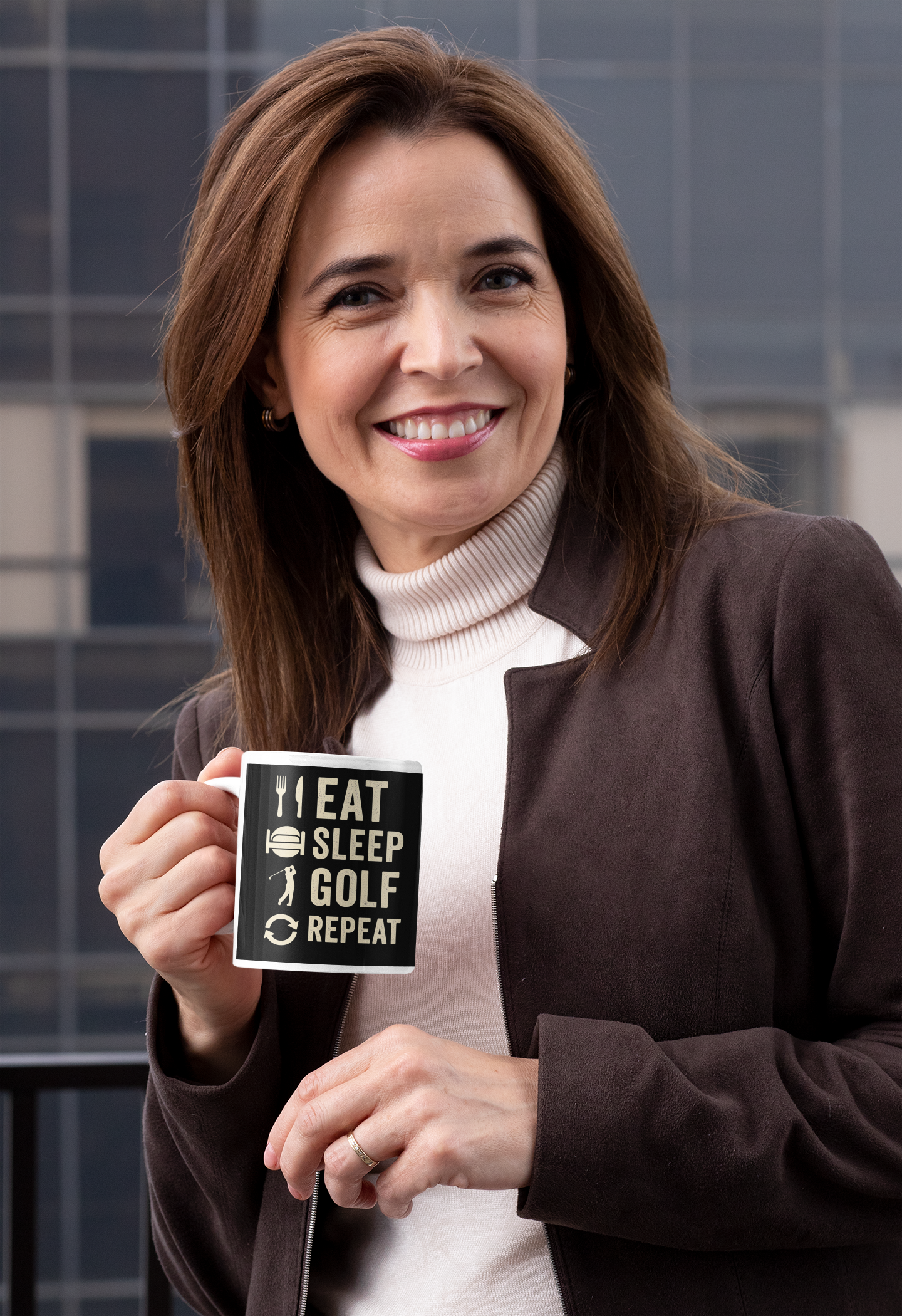 modern golf humor mug ideal for caffeine and course lovers