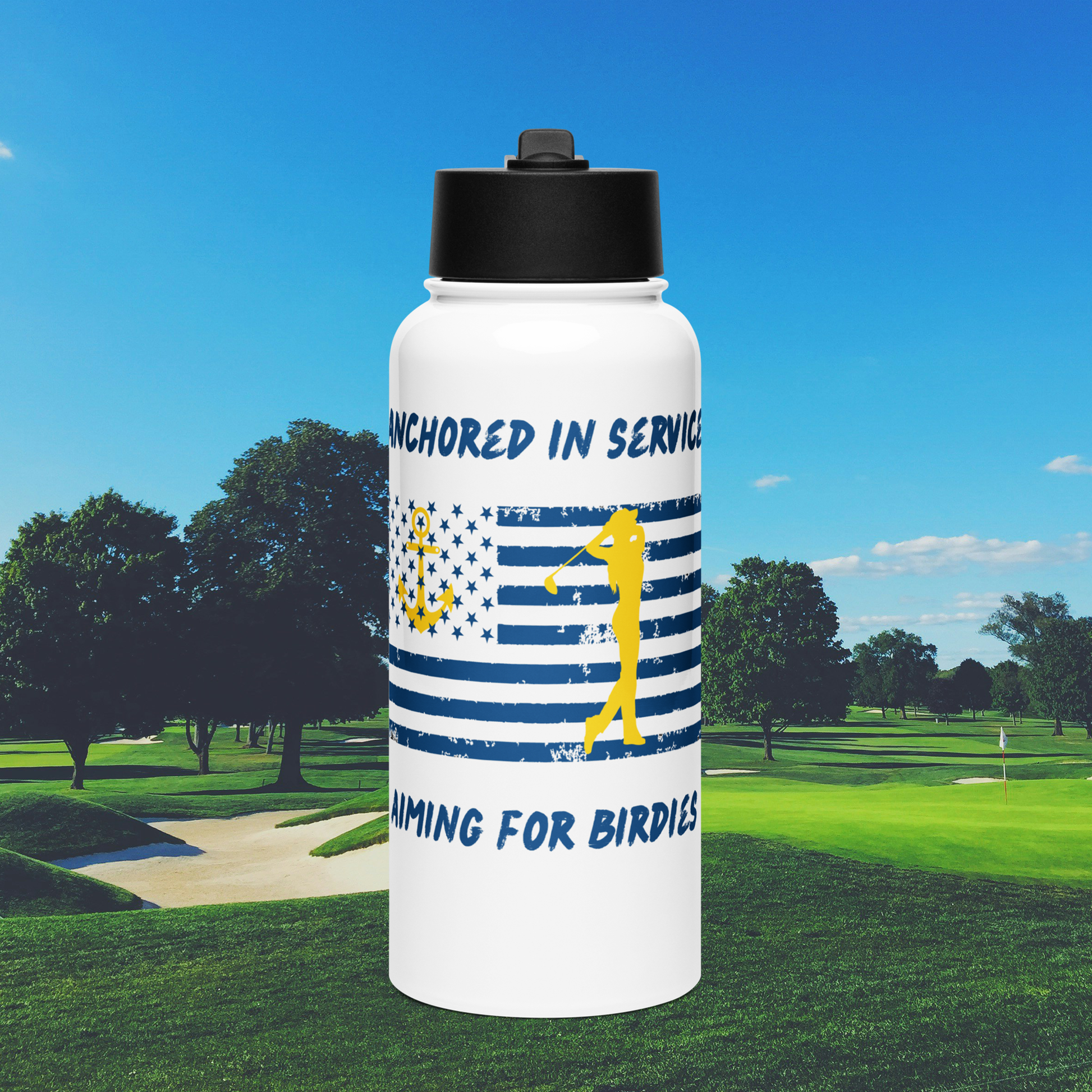 Water Bottle with Straw