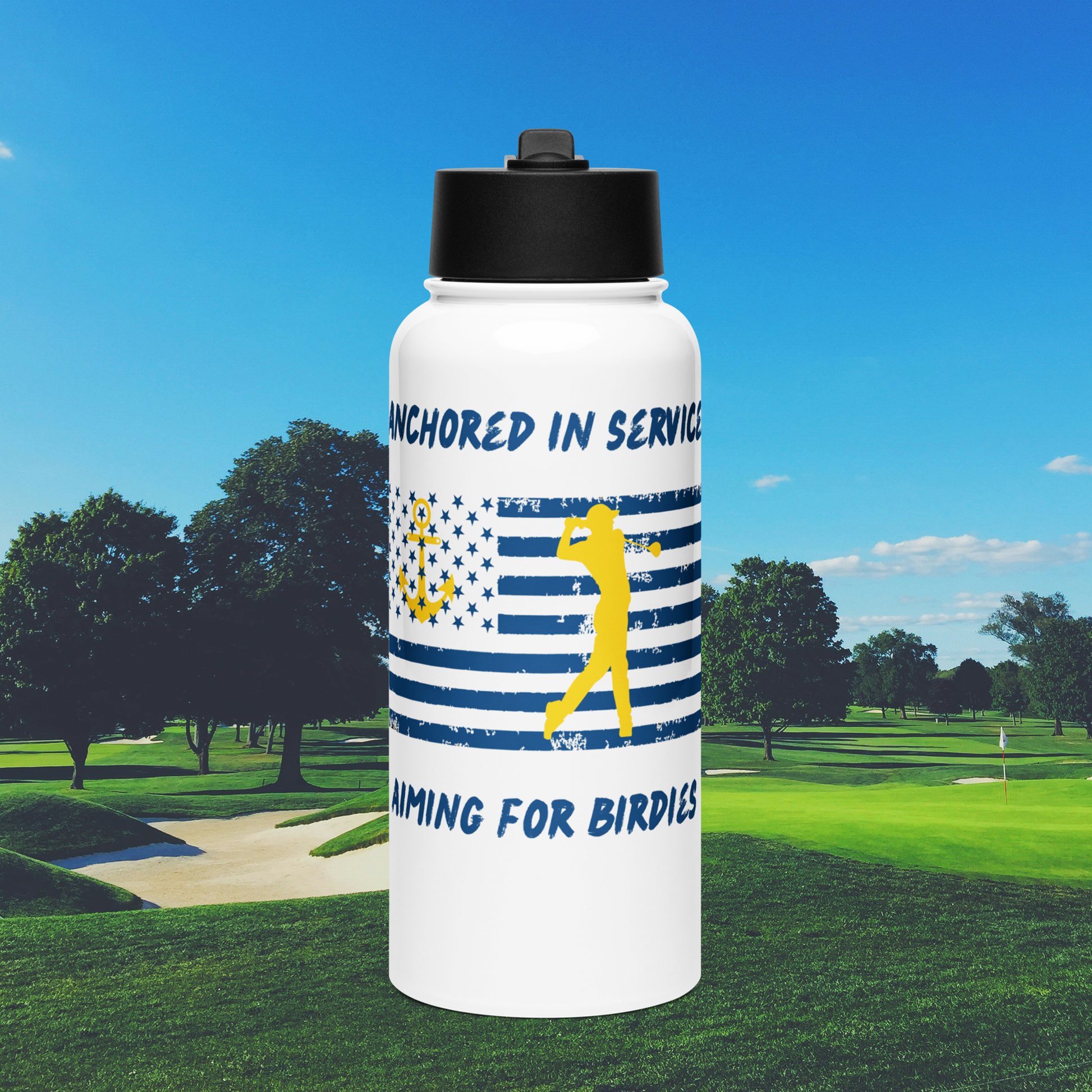 Water Bottle with Straw