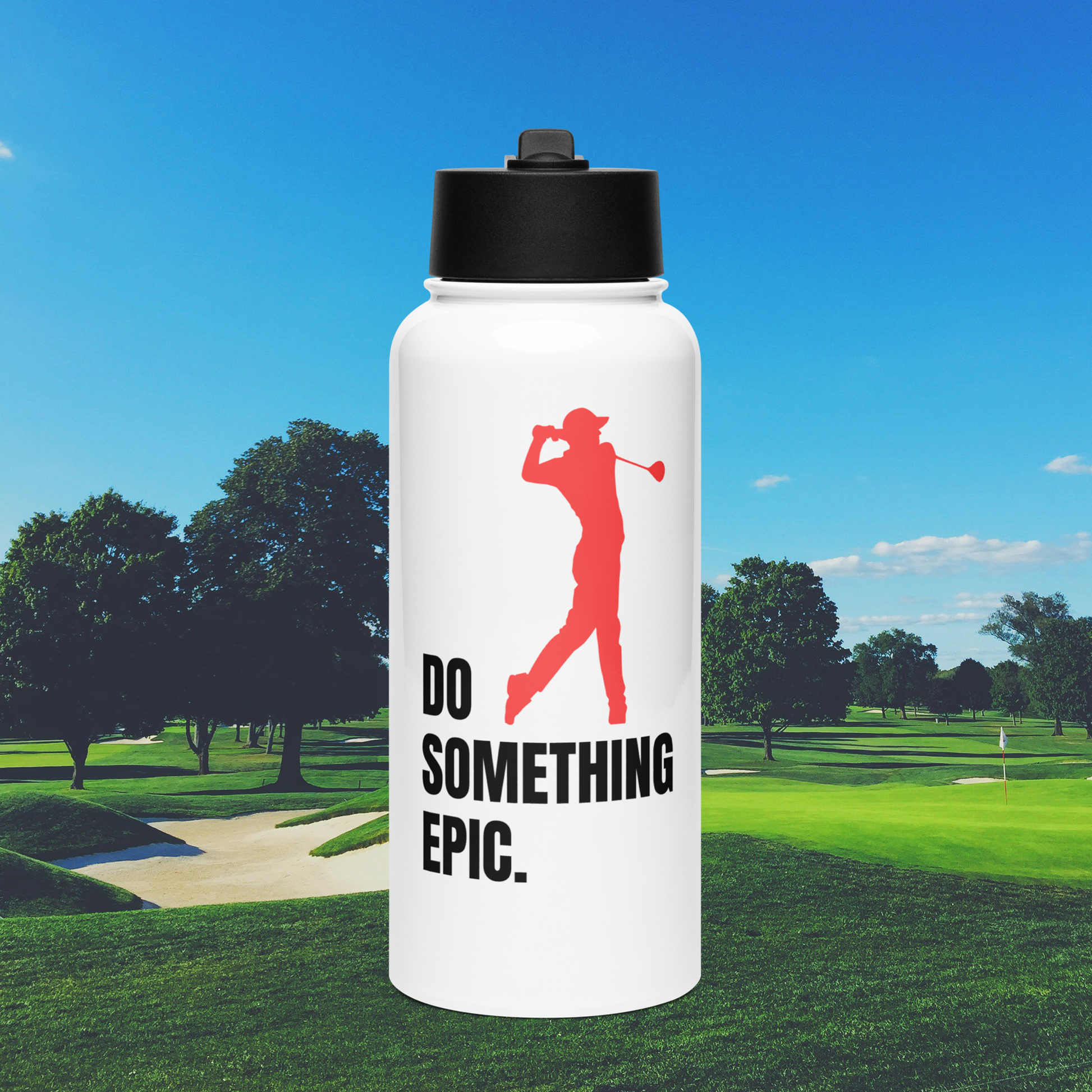 Water Bottle with Straw