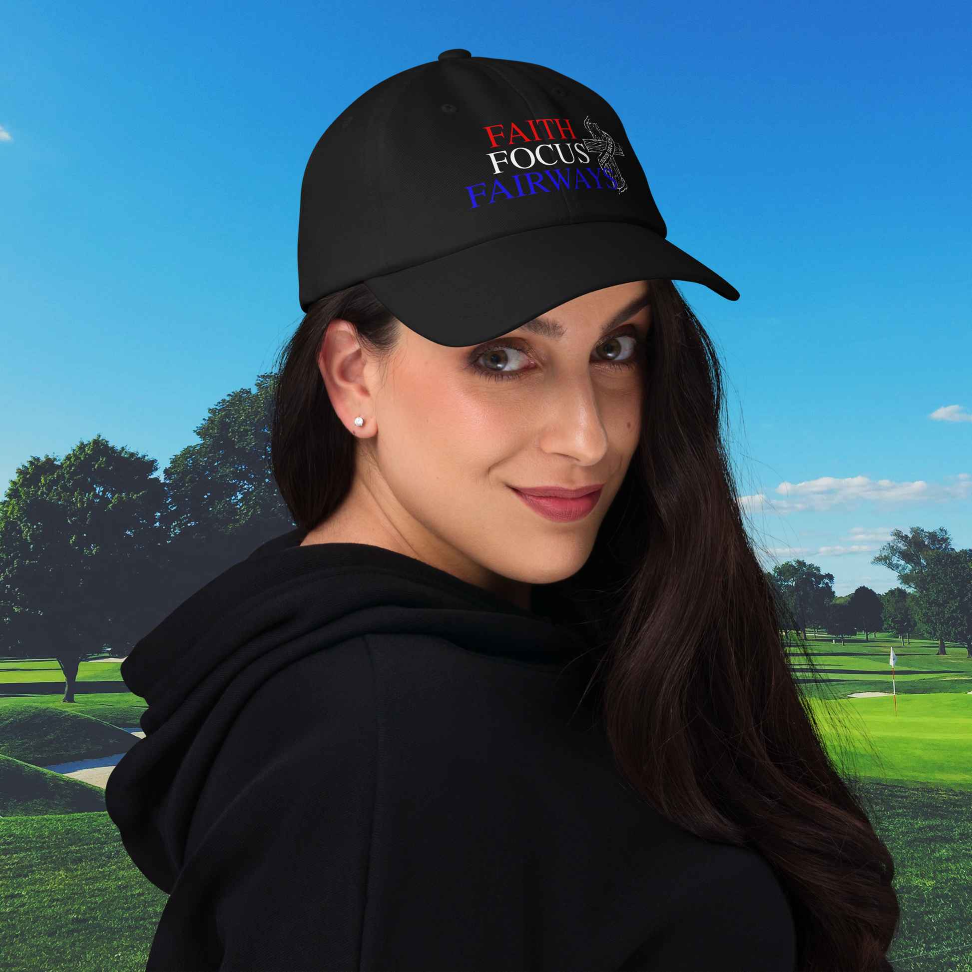 faith focus fairways golf hat design