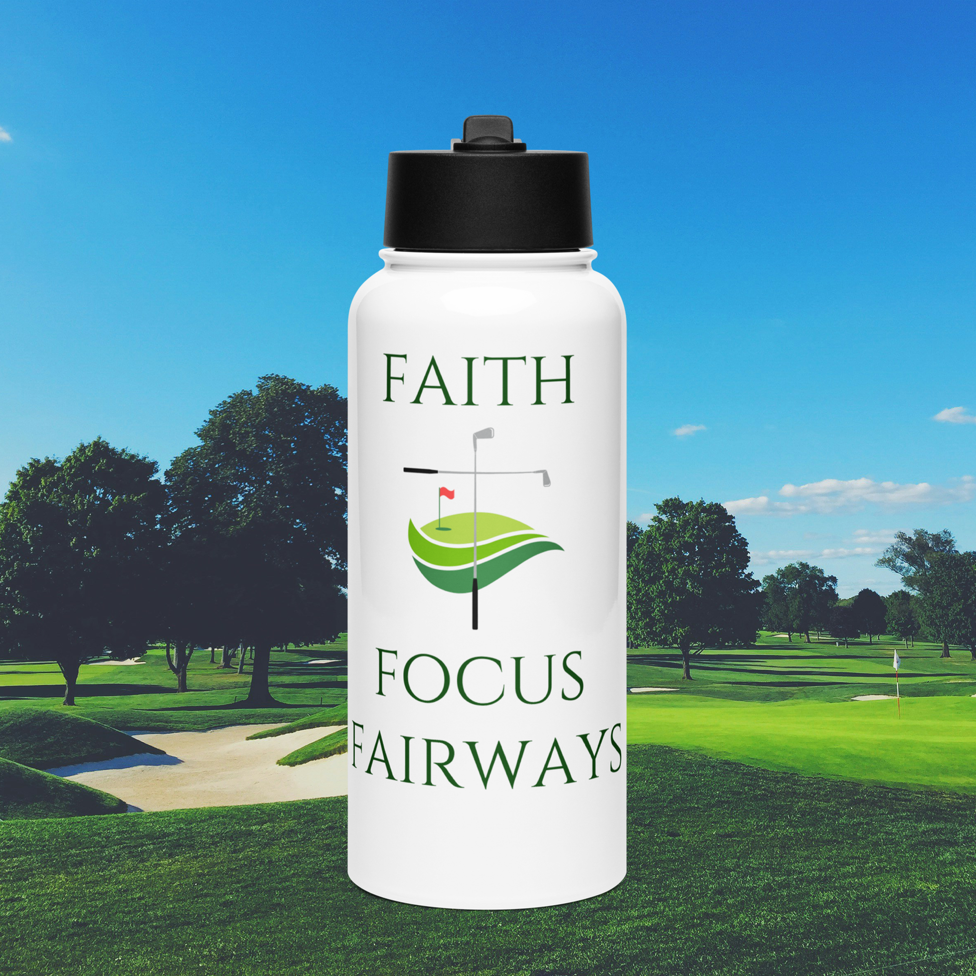 Water Bottle with Straw