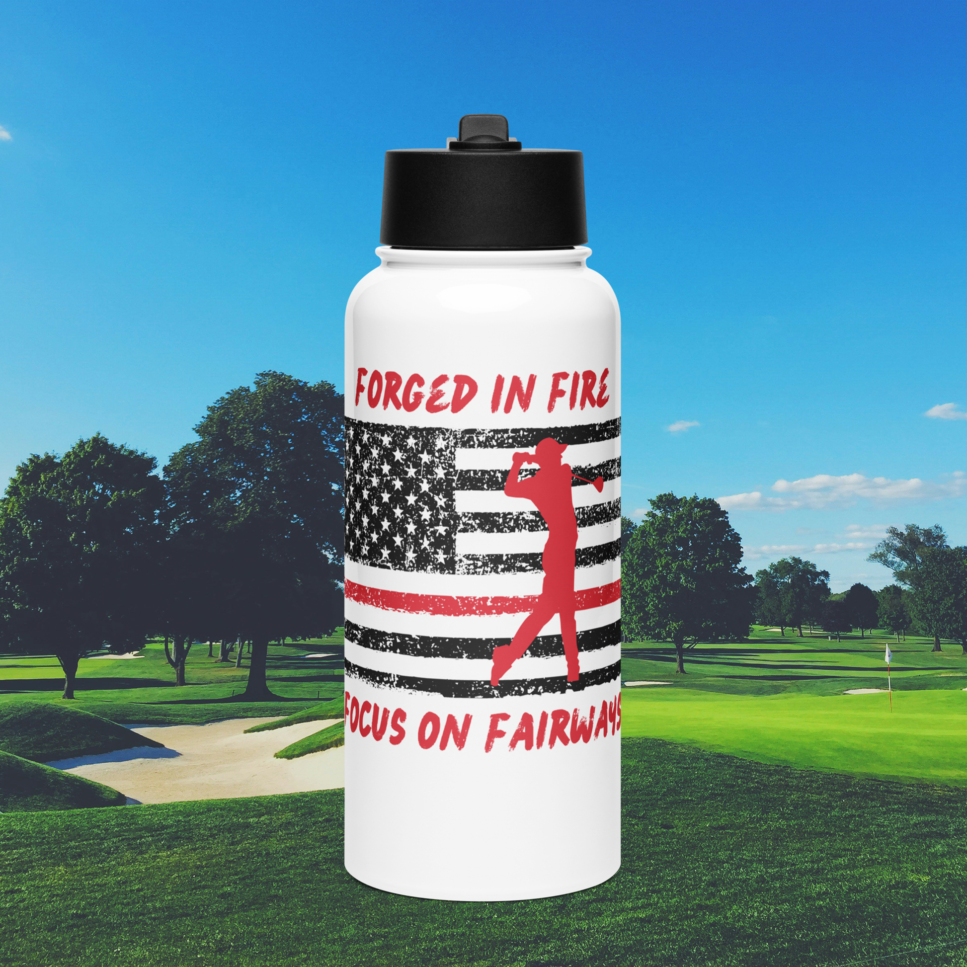 Water Bottle with Straw