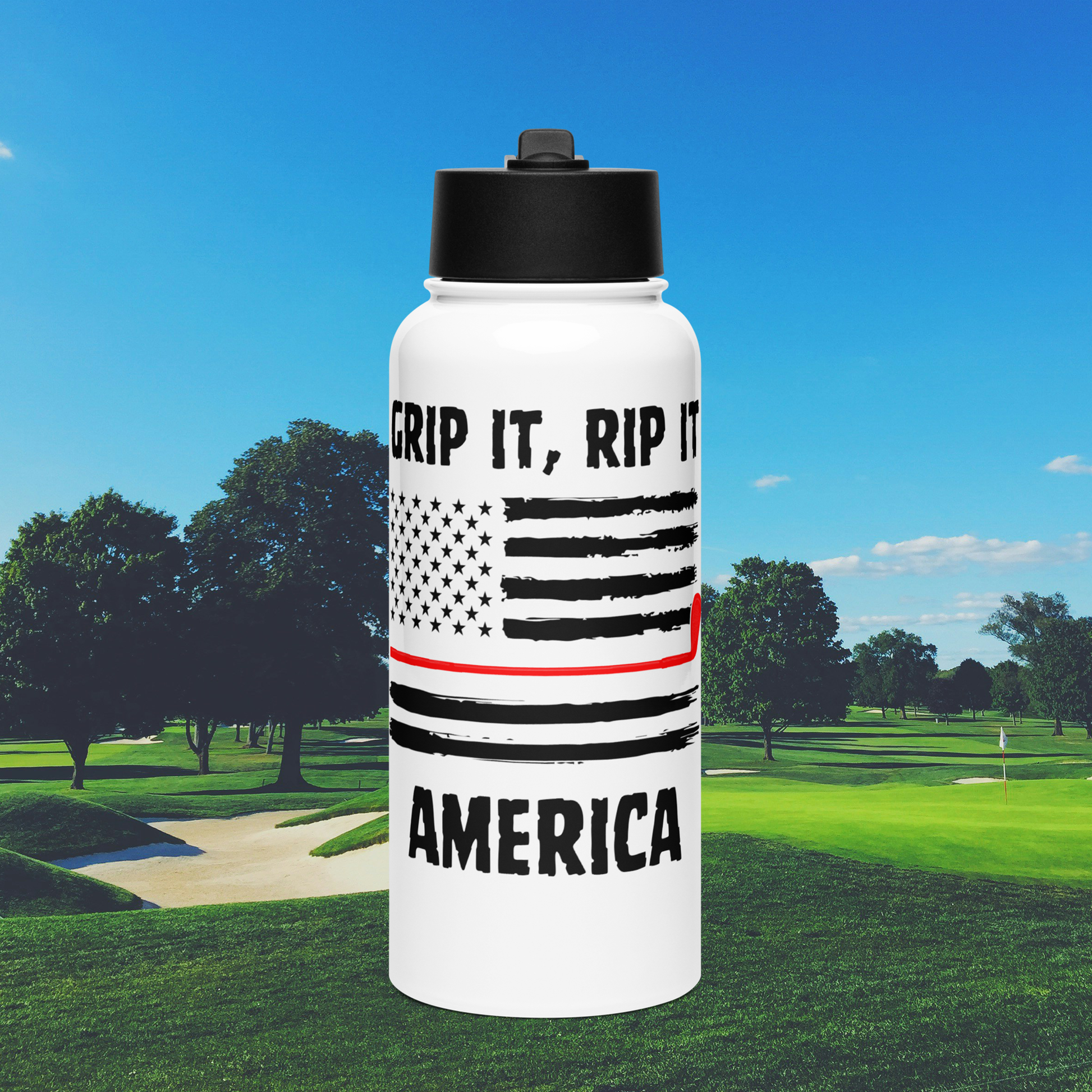 Water Bottle with Straw