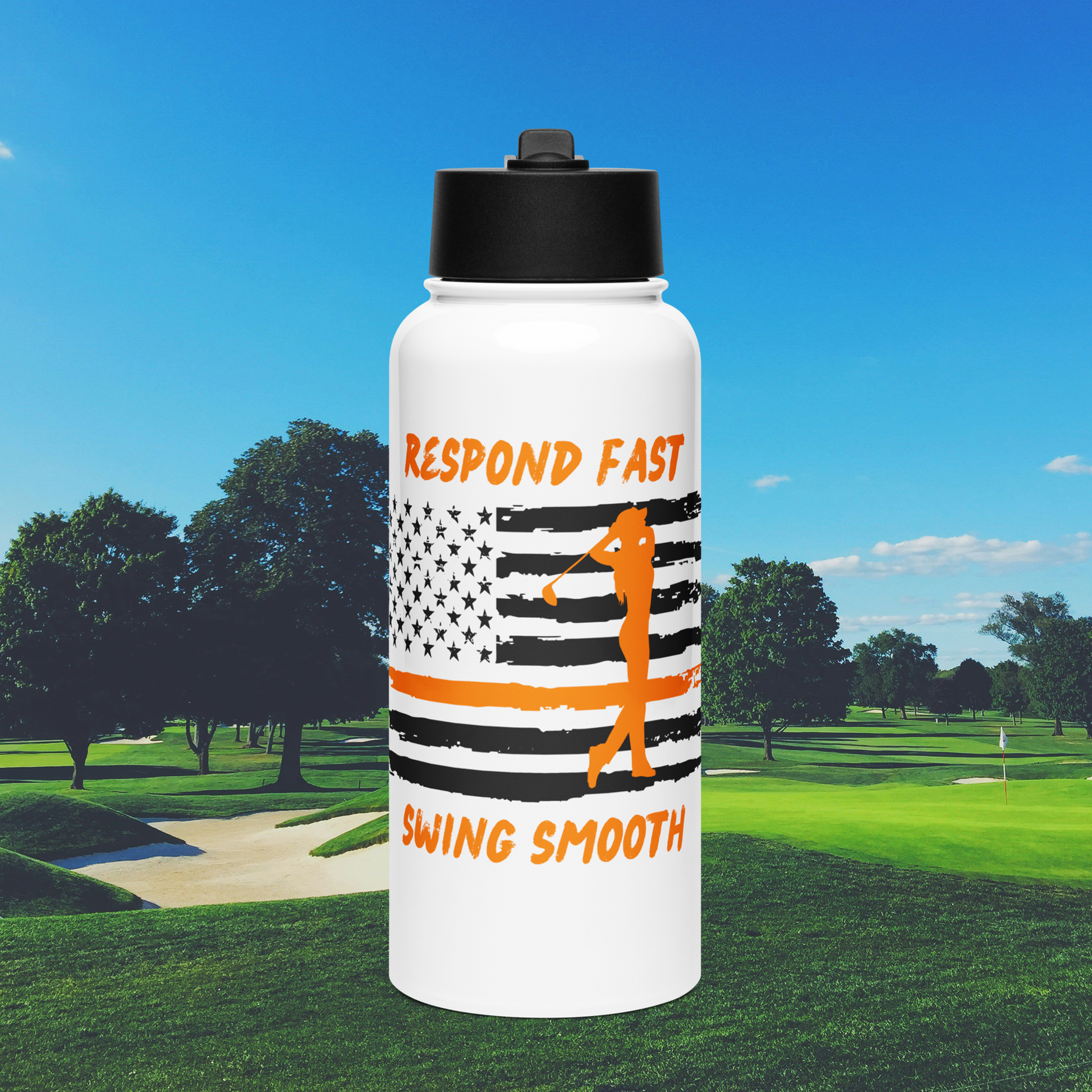 Water Bottle with Straw