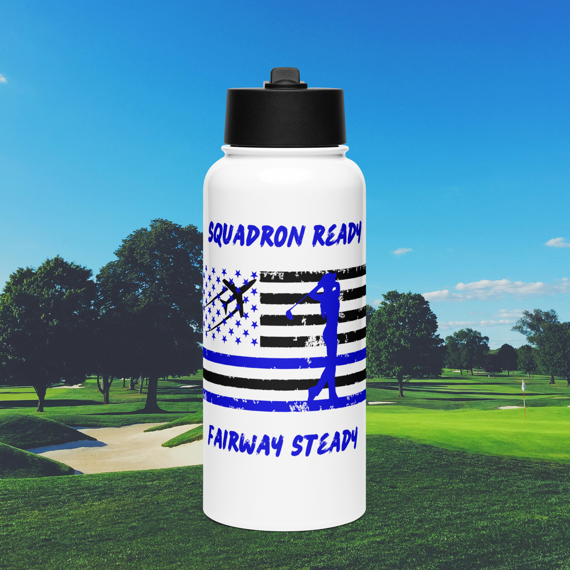 Water Bottle with Straw