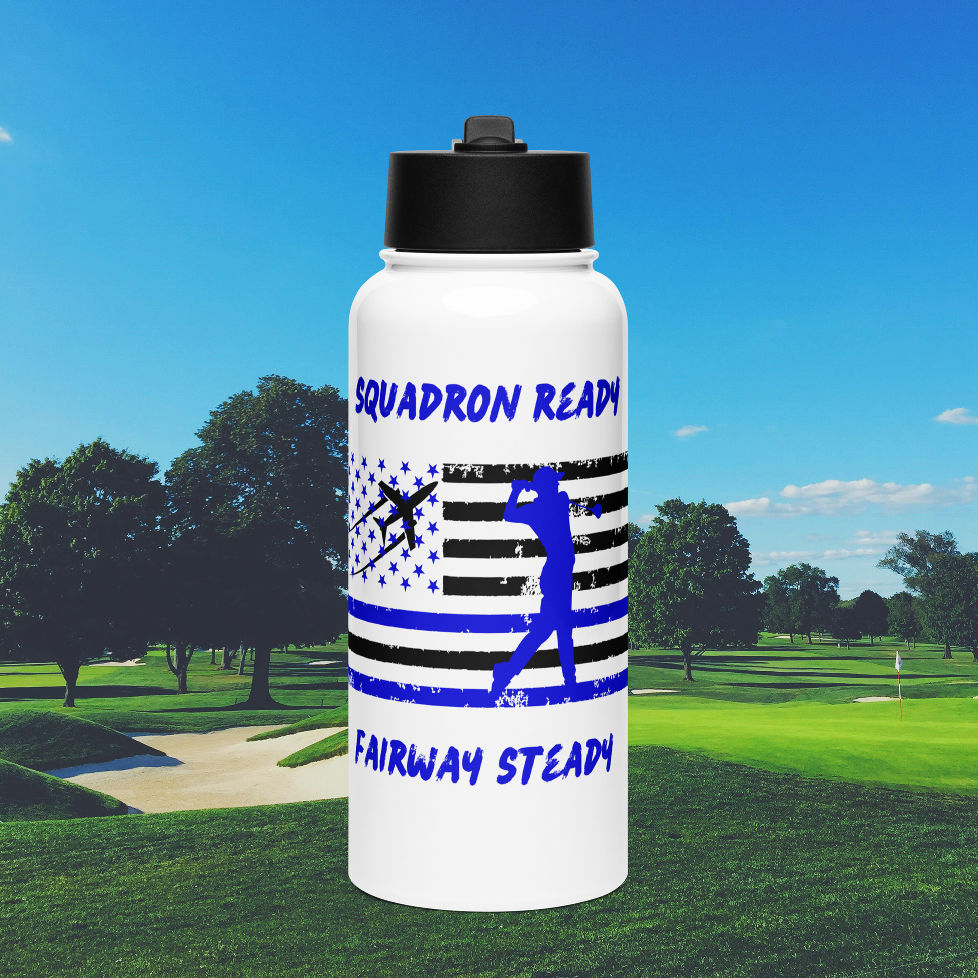 Water Bottle with Straw