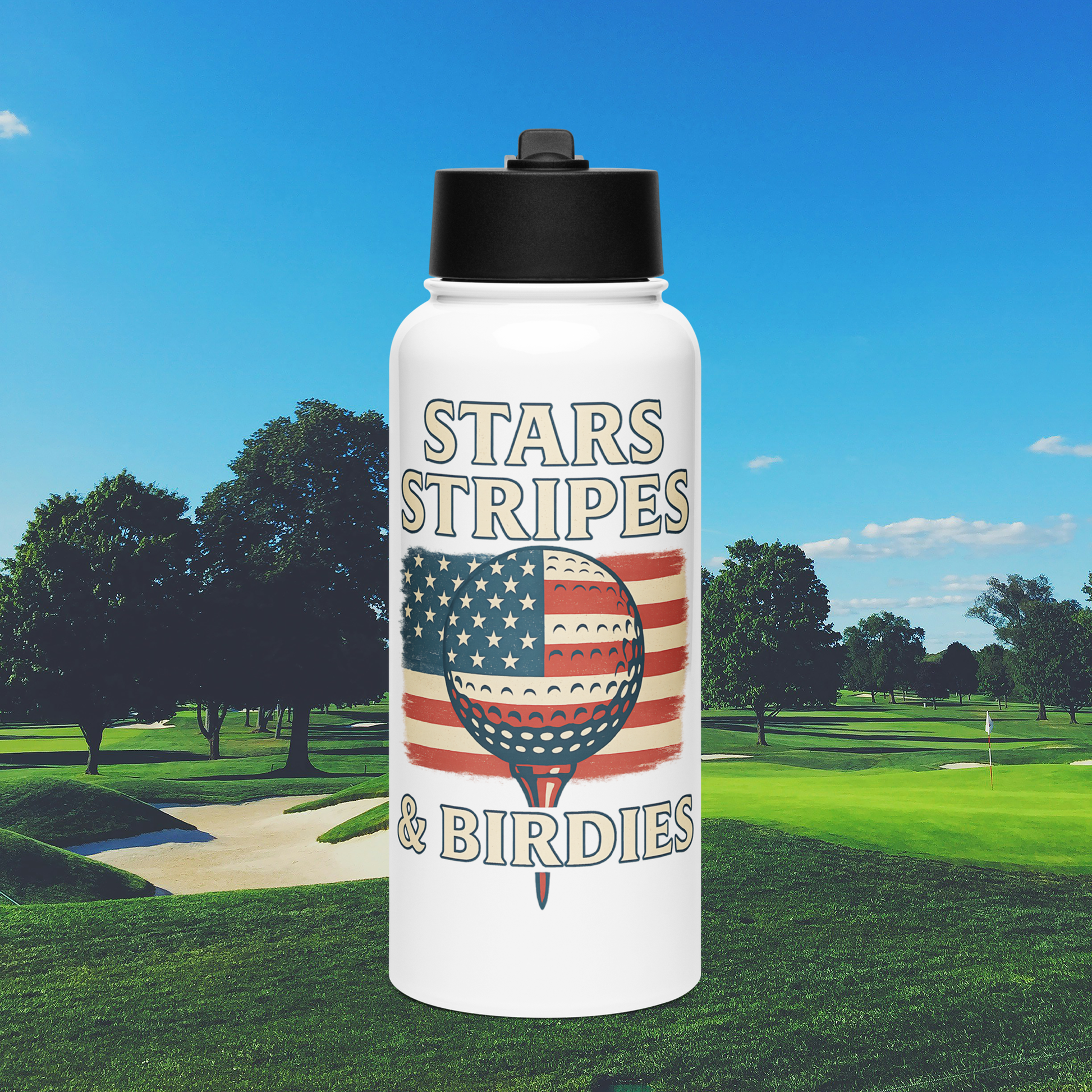 Water Bottle with Straw