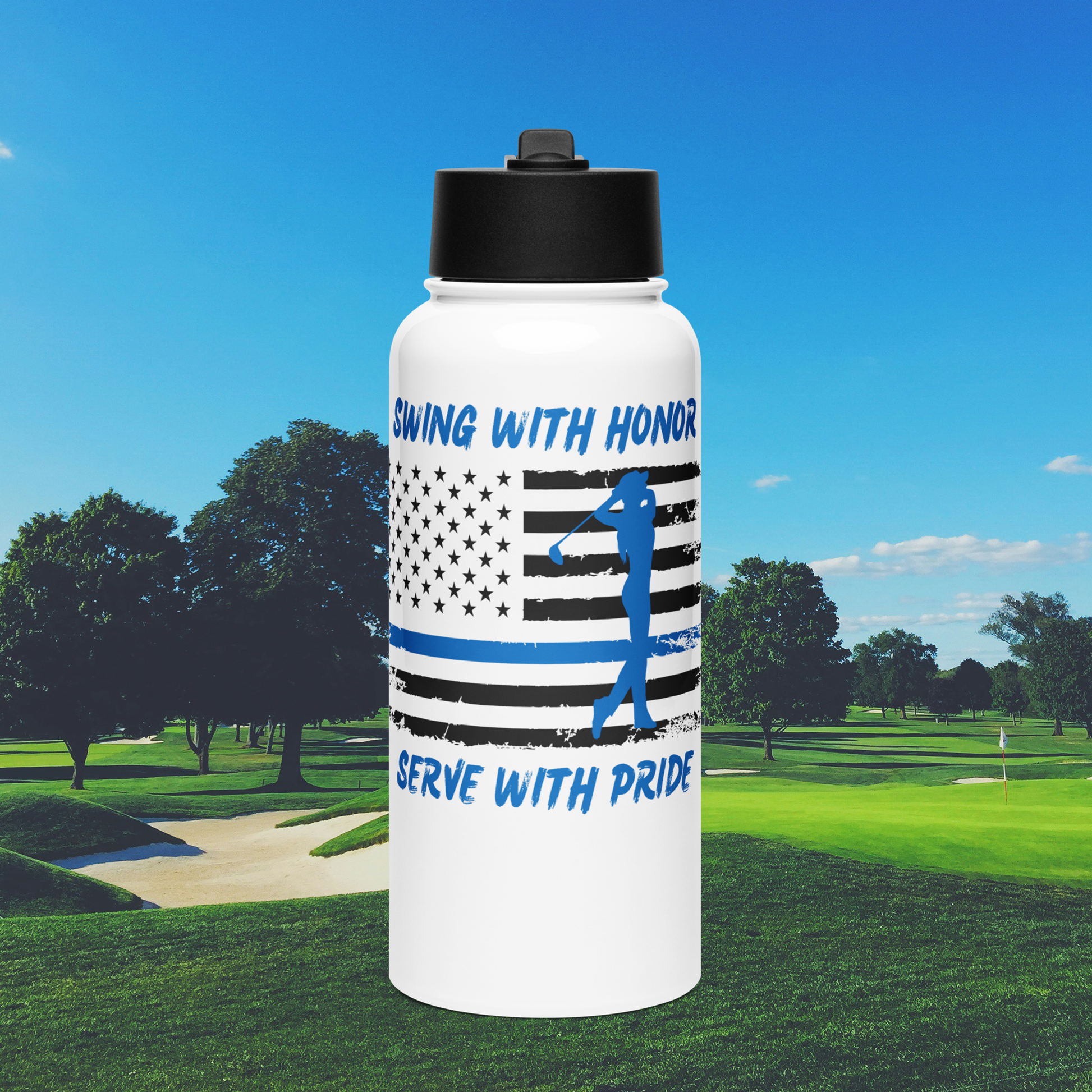 Water Bottle with Straw