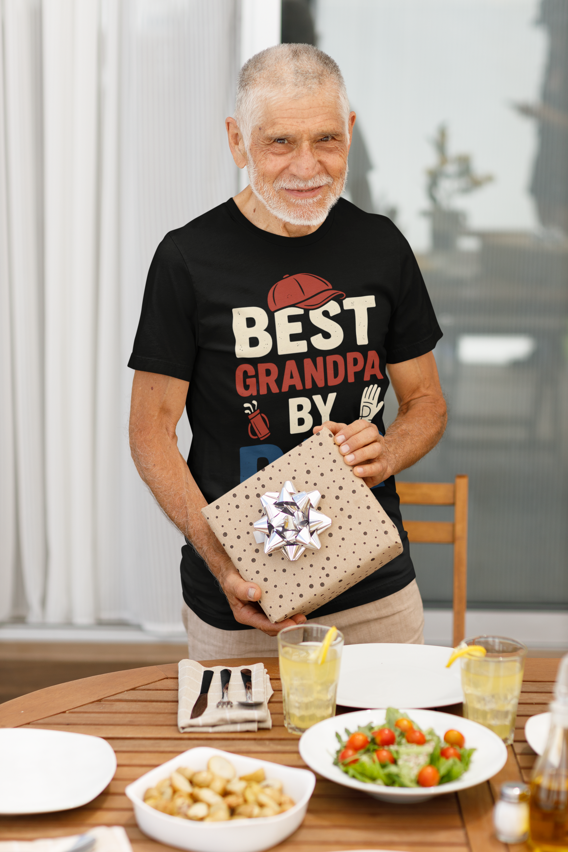 Vintage style grandpa slogan tee