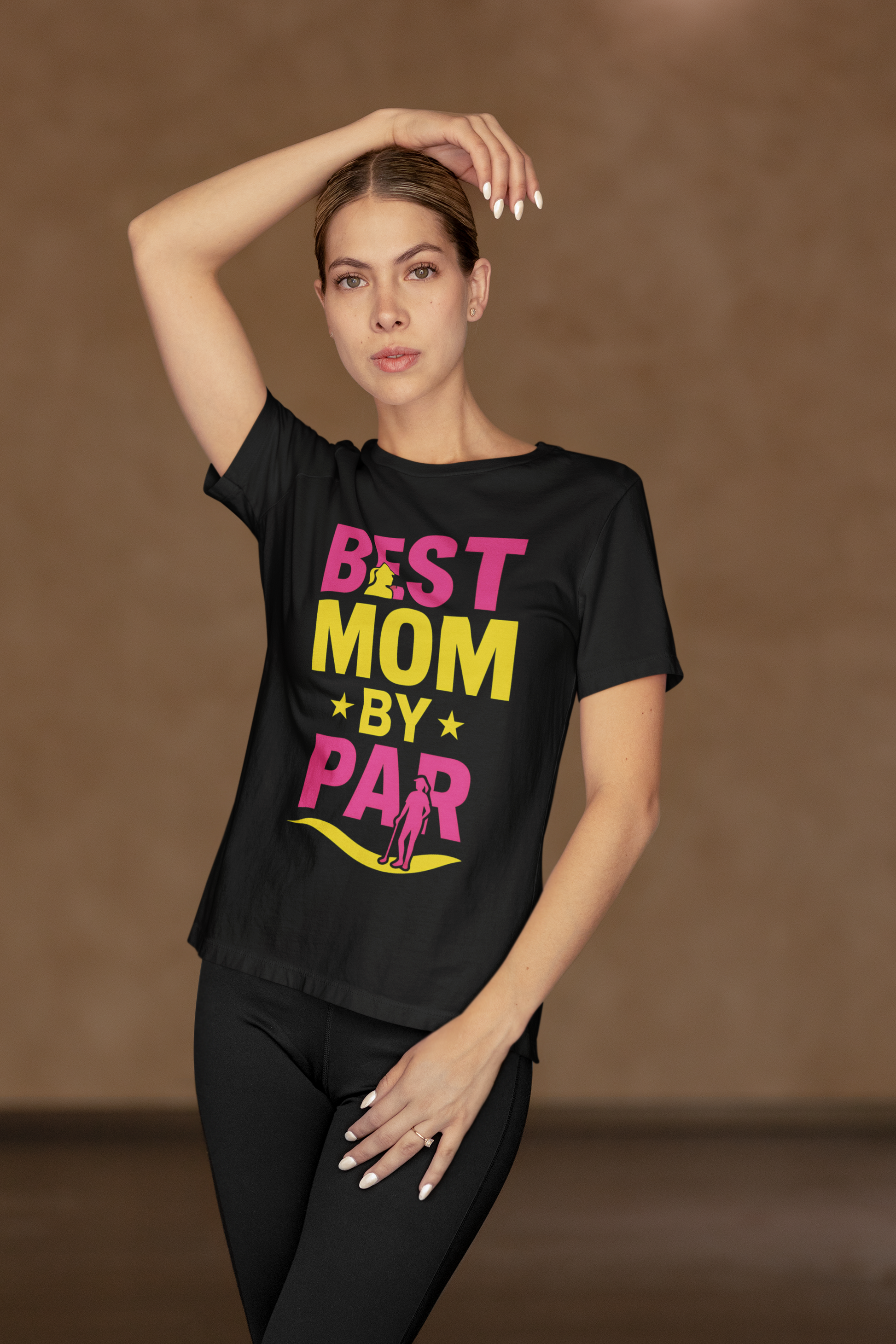 Mother’s Day gift shirt with golfer silhouette