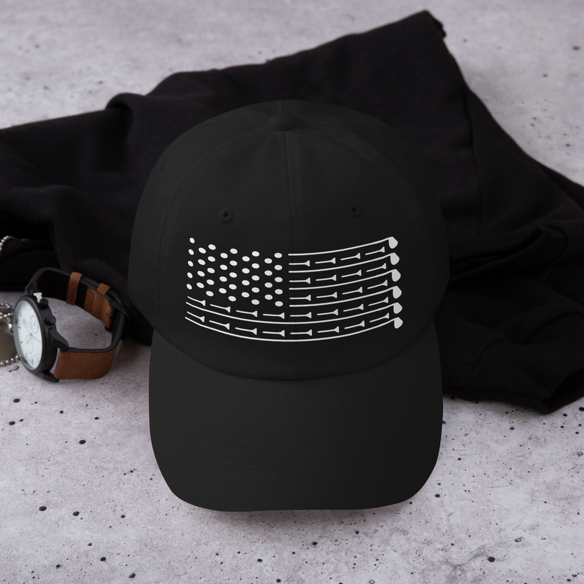 golf hat with stars and stripes