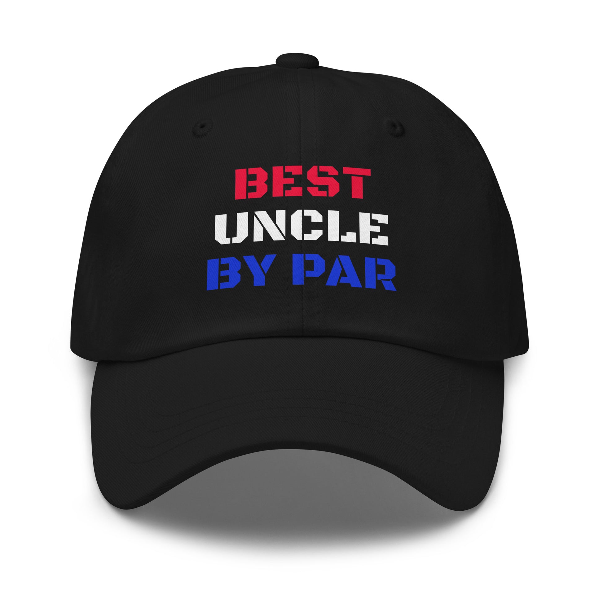golf hat design featuring best uncle typography