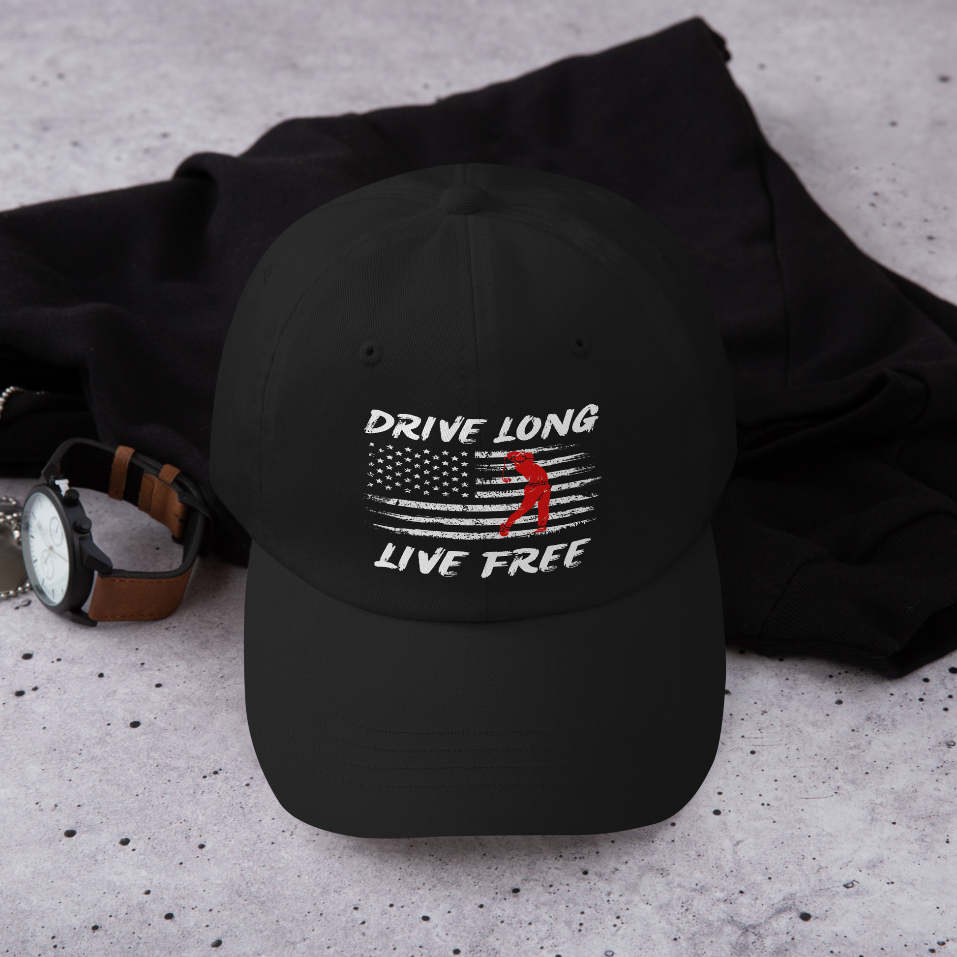golf hat with drive long live free quote