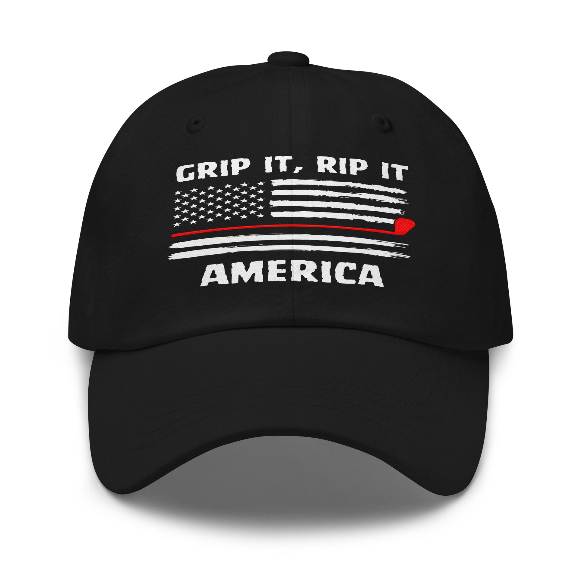 usa themed cotton twill golf hat