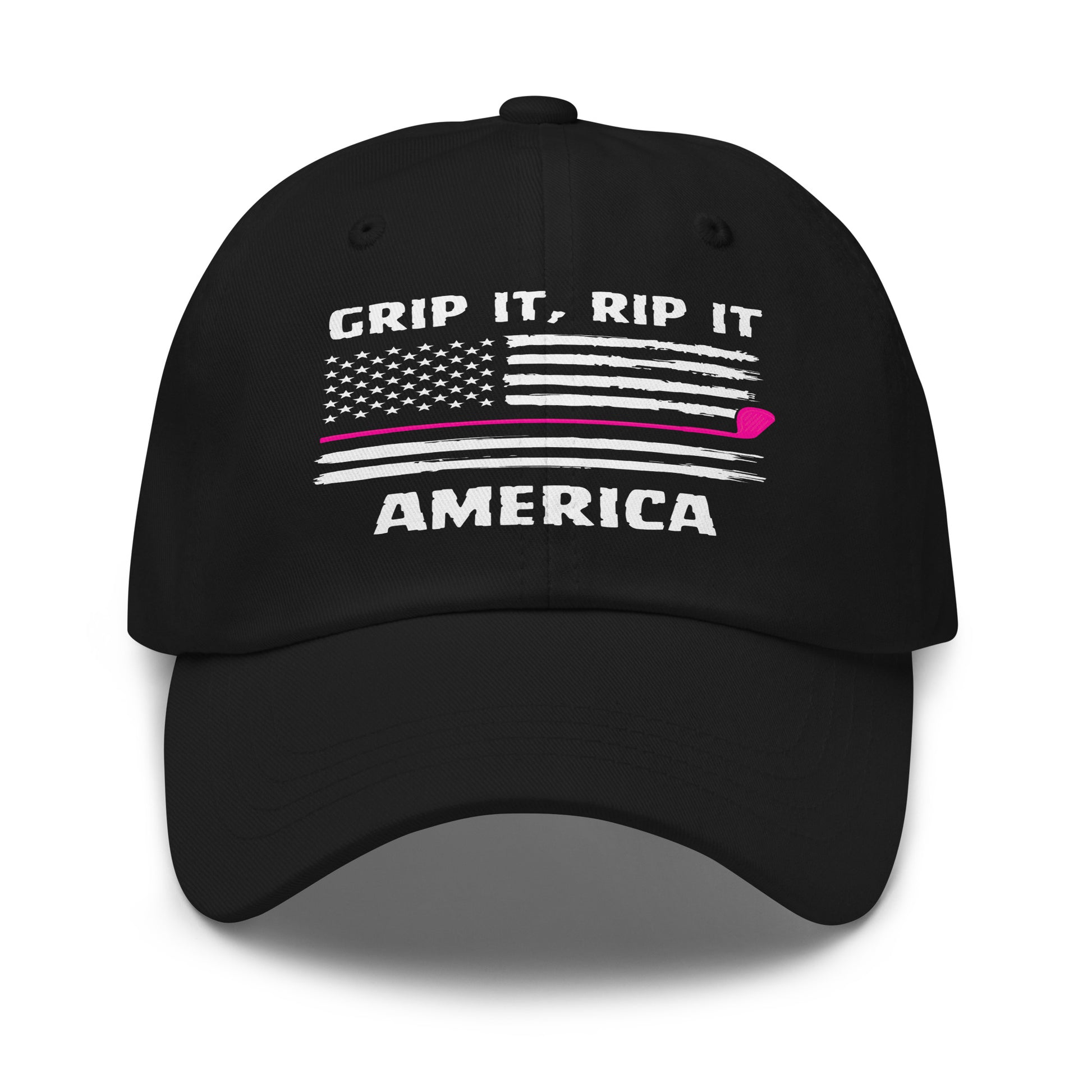 american flag themed golf cap for ladies