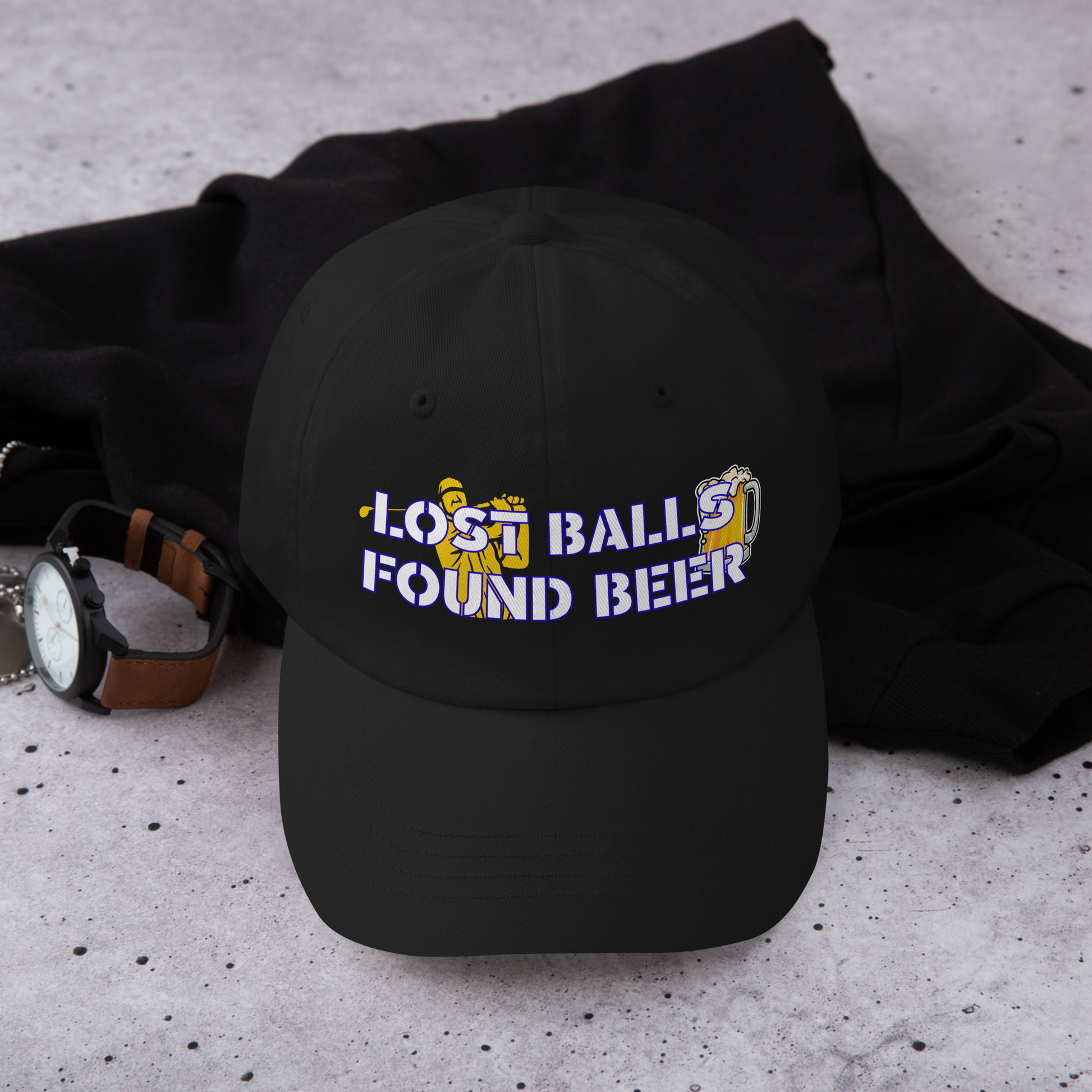 funny golfer gift idea with humorous beer theme