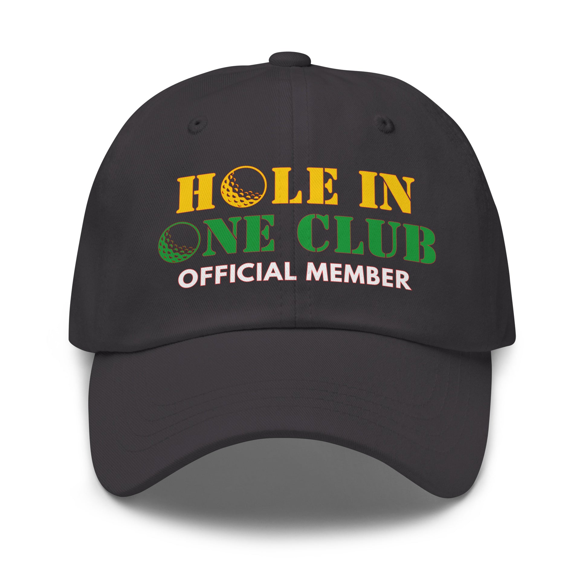 commemorative hole in one golf cap with breathable fabric