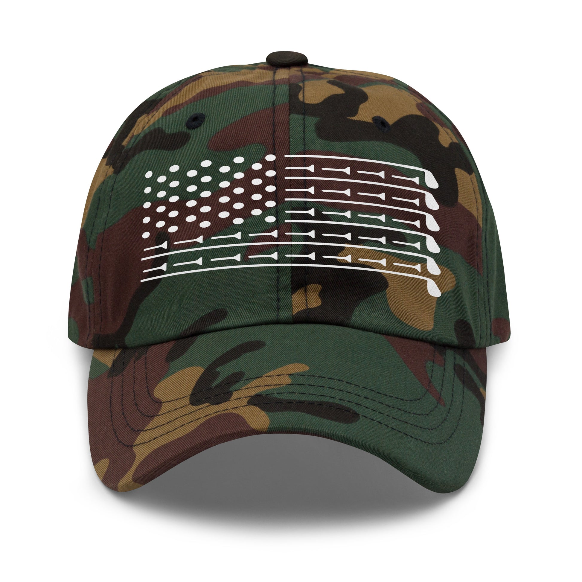 golf hat in various colors and camo green