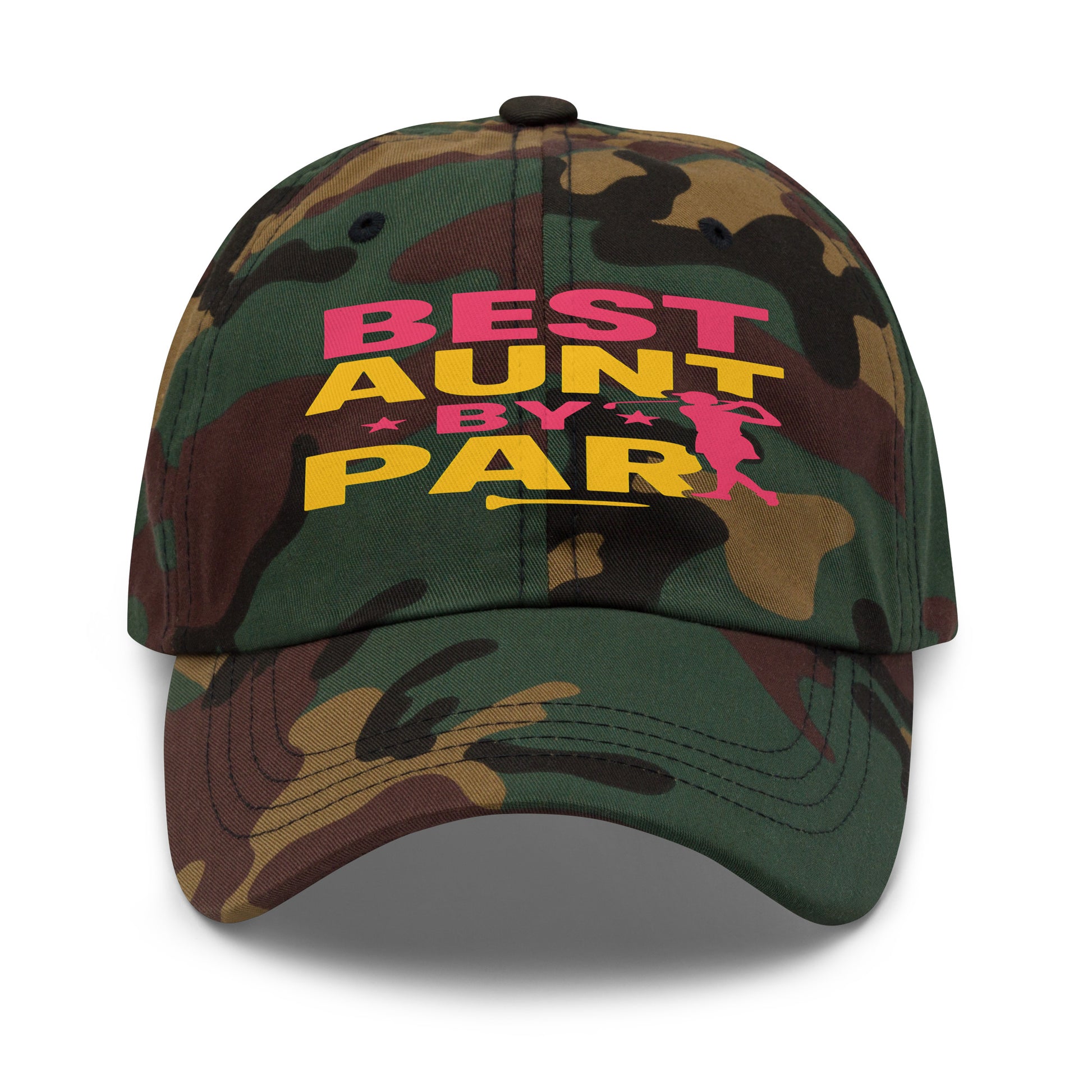 golf hat in camo green color for women