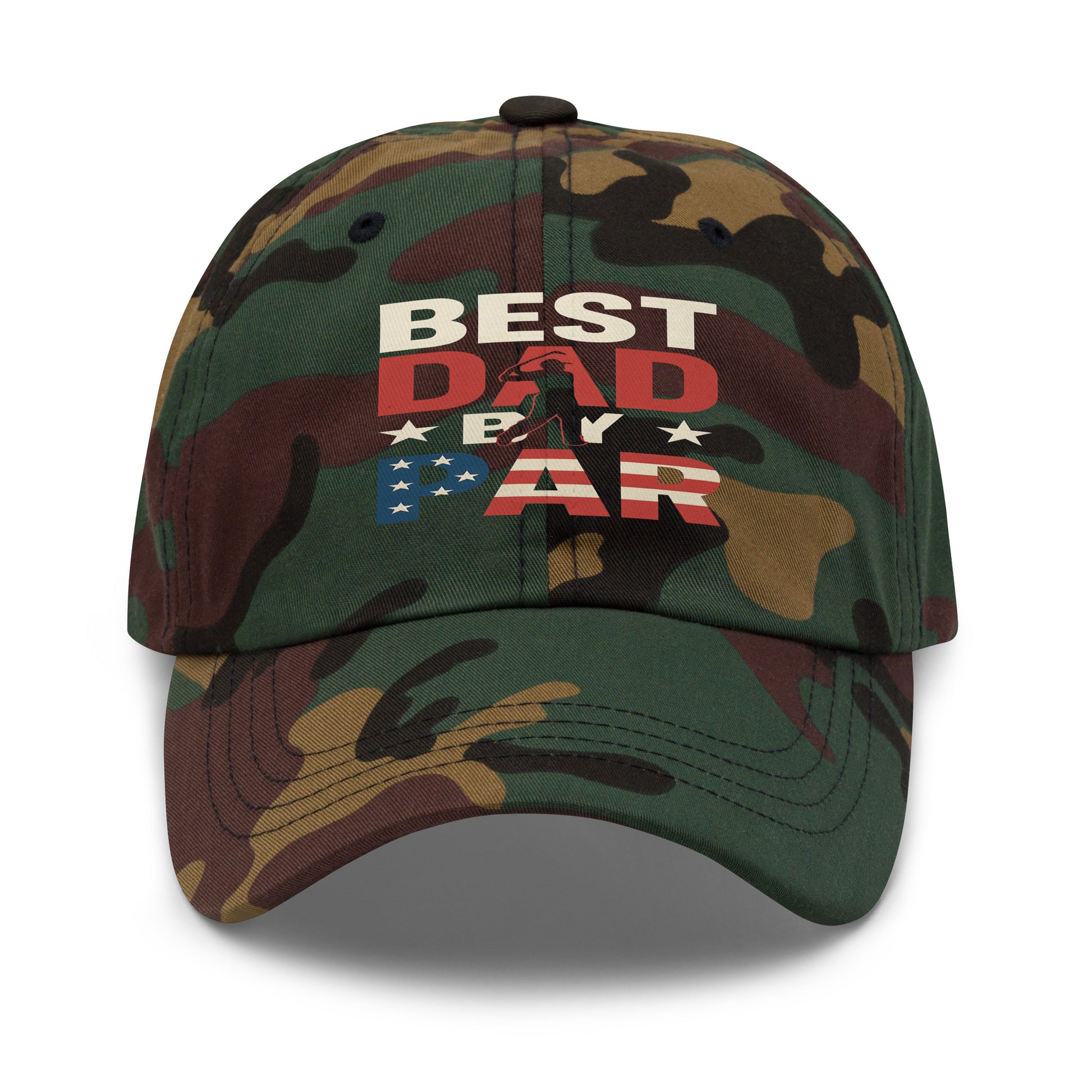 green camo golf hat for best dad by par design