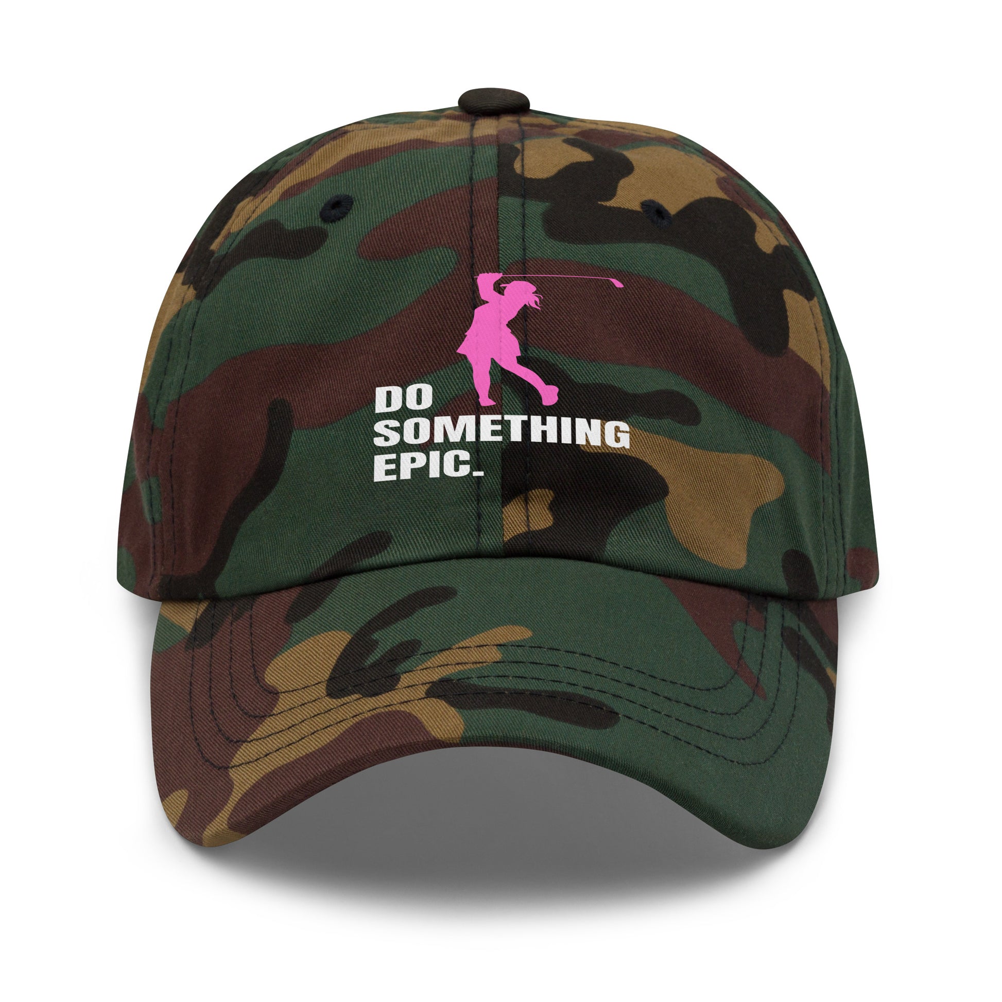 camo green golf hat version for bold female golfers
