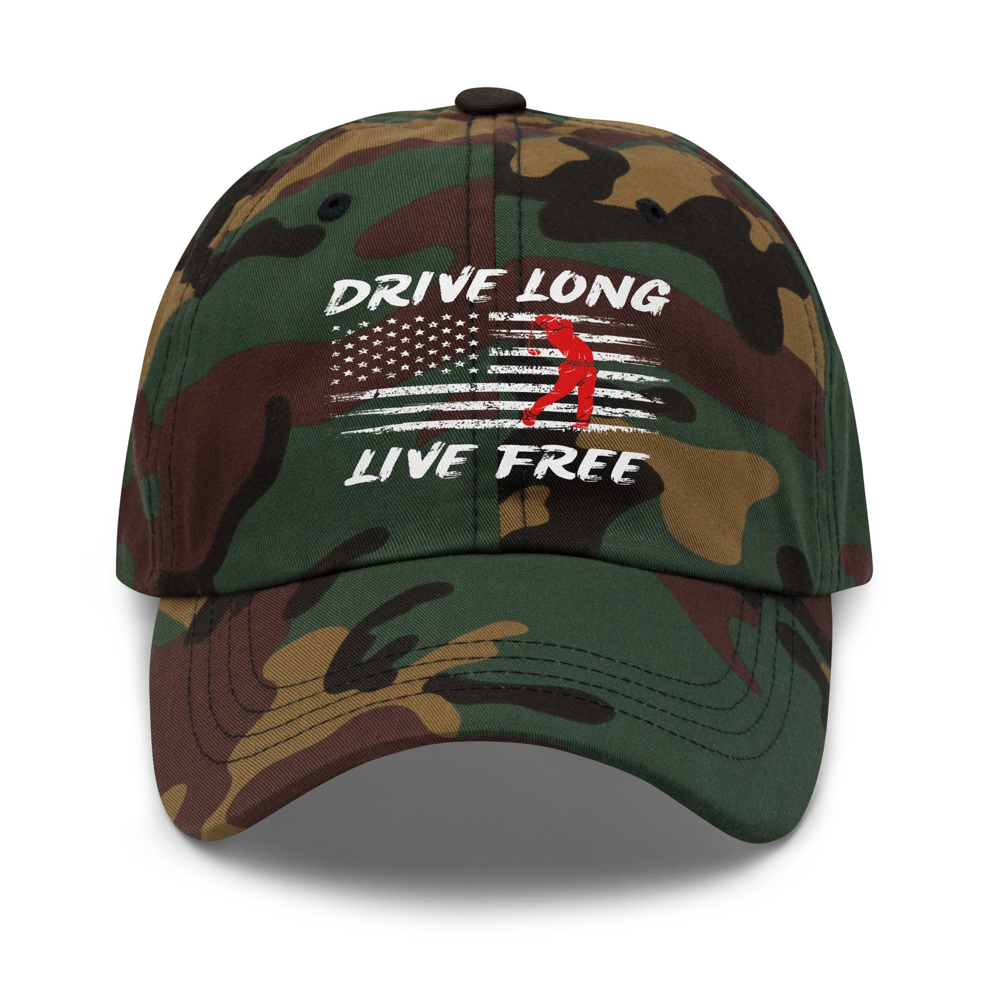 golf hat camo green option for patriotic players