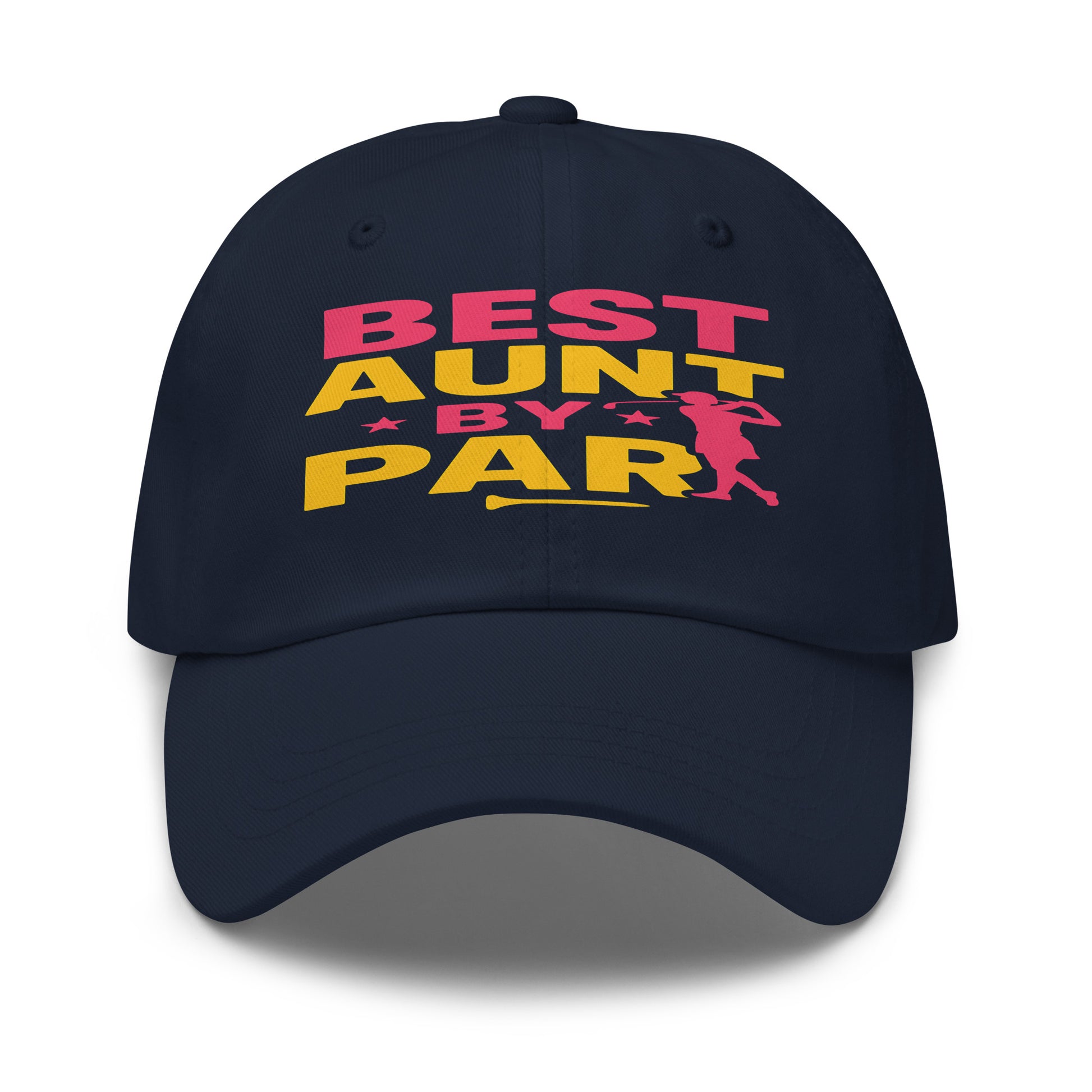 golf hat with fun best aunt lettering and stars
