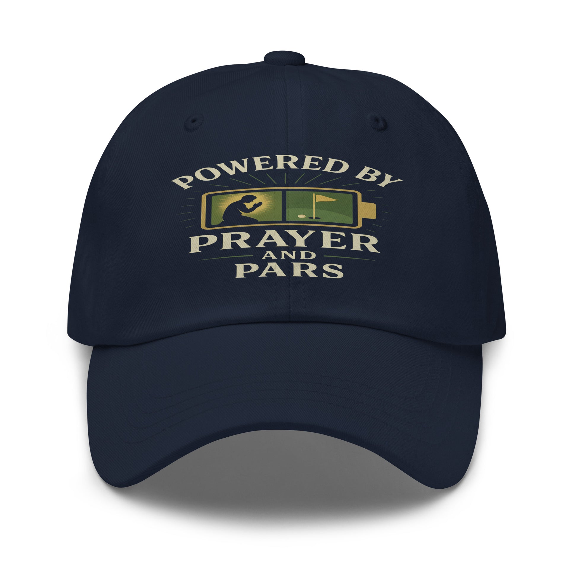 unique hat for golfers who rely on faith and focus