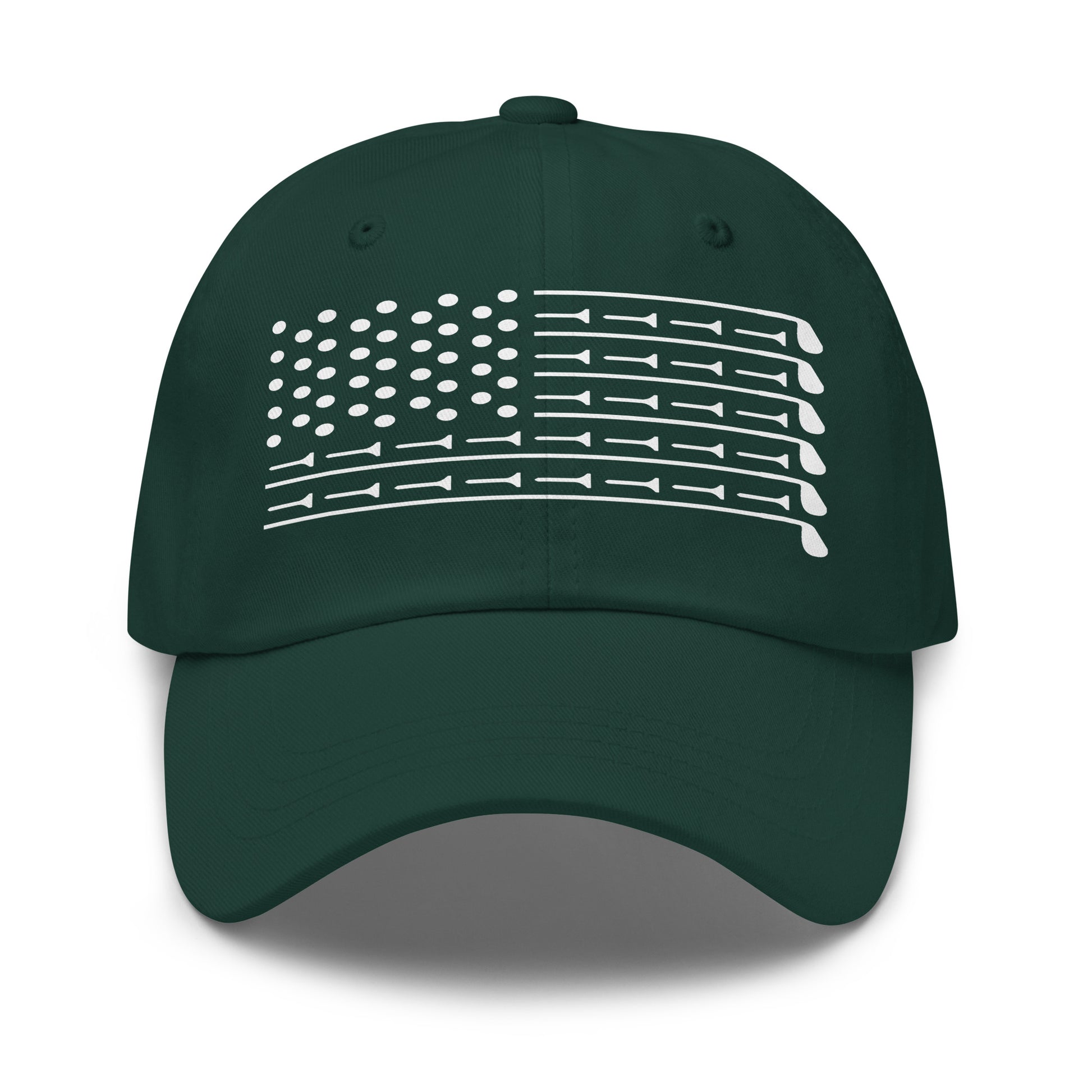 printed monochrome flag golf hat design