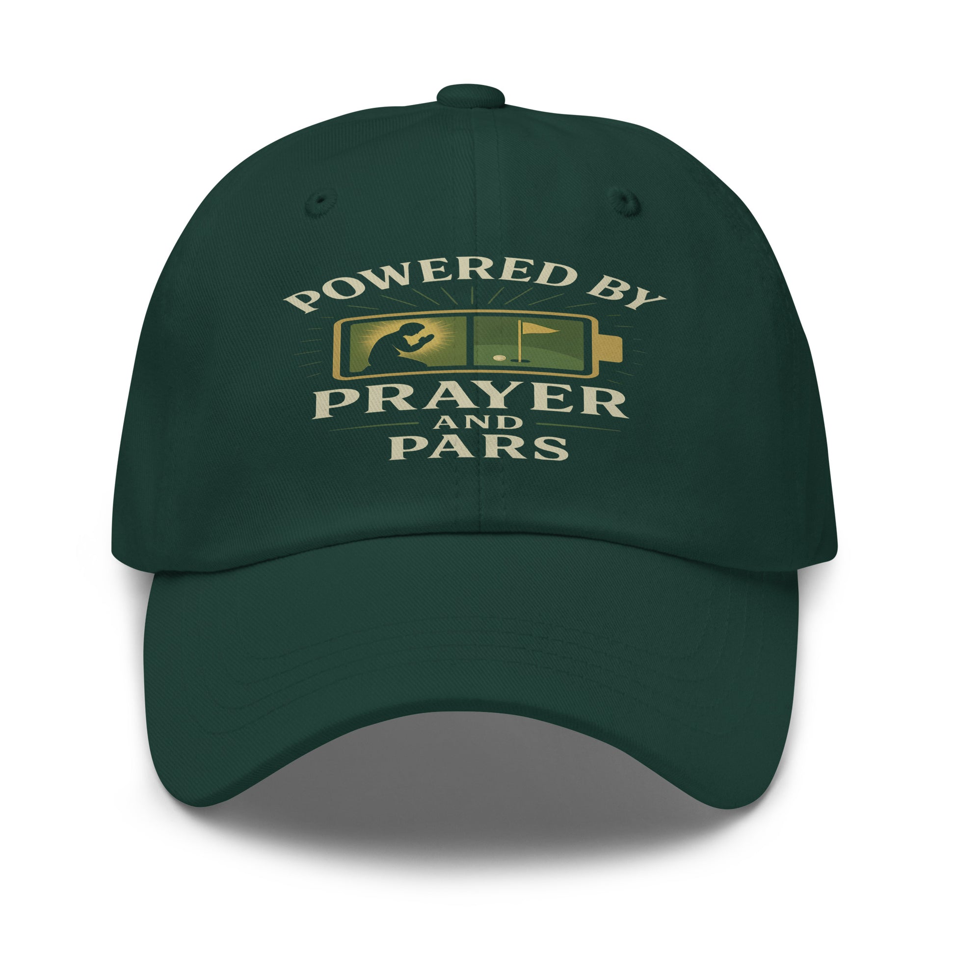 printed prayer and pars golf hat for tournament wear
