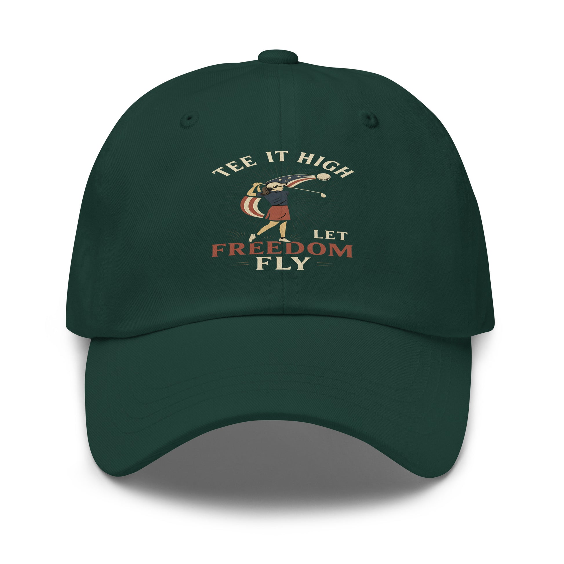tee it high let freedom fly golf cap designed for her