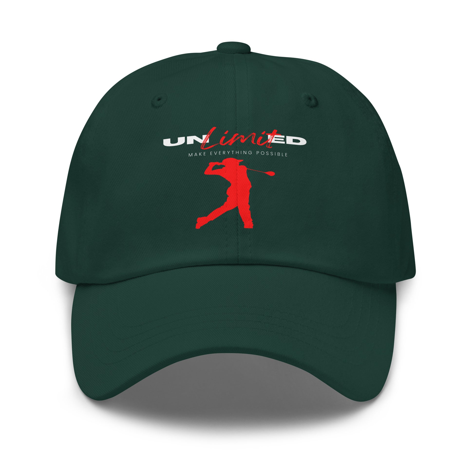 performance golf hat for men with breathable twill