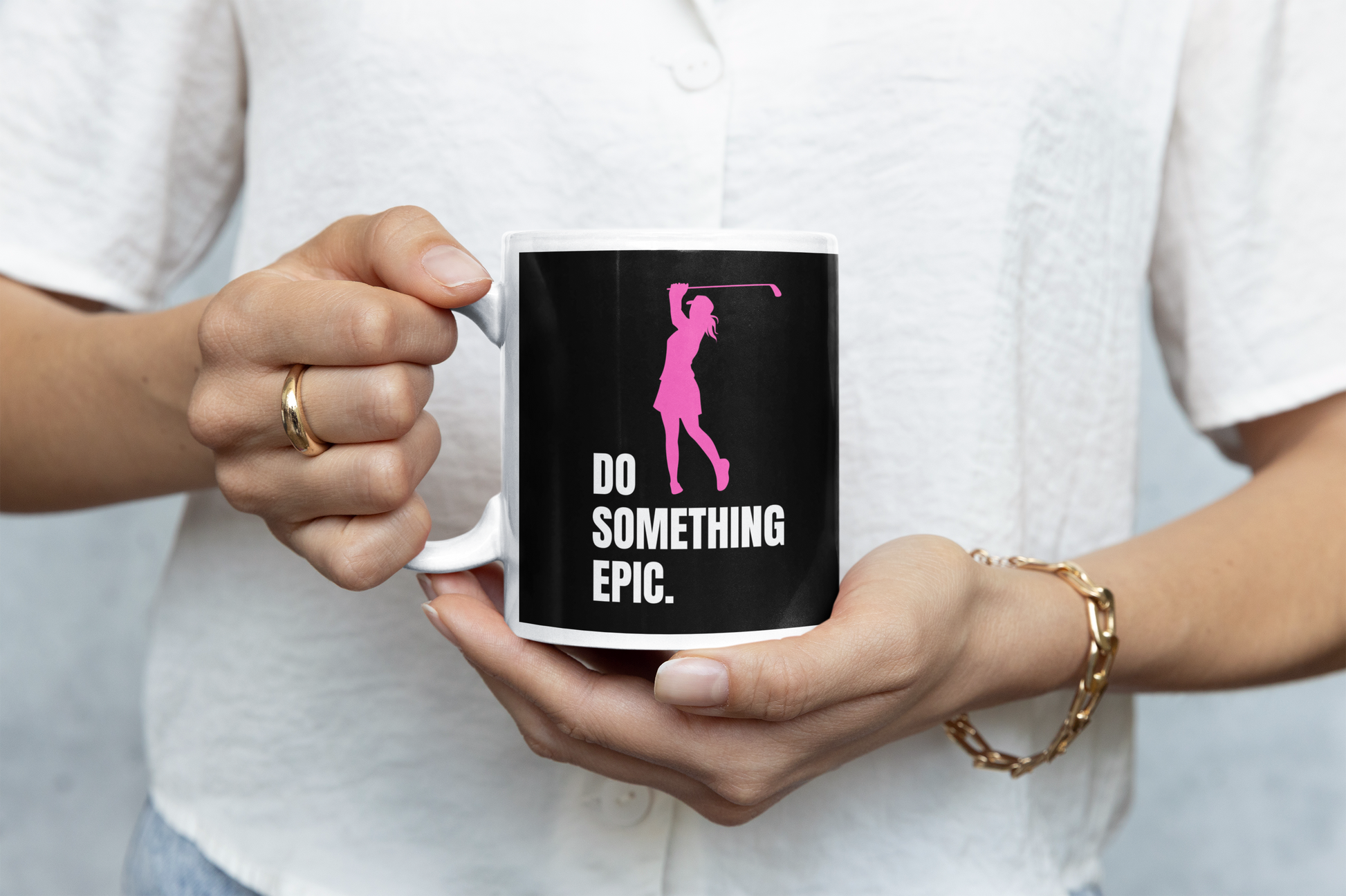 stylish ceramic golf gift for women players