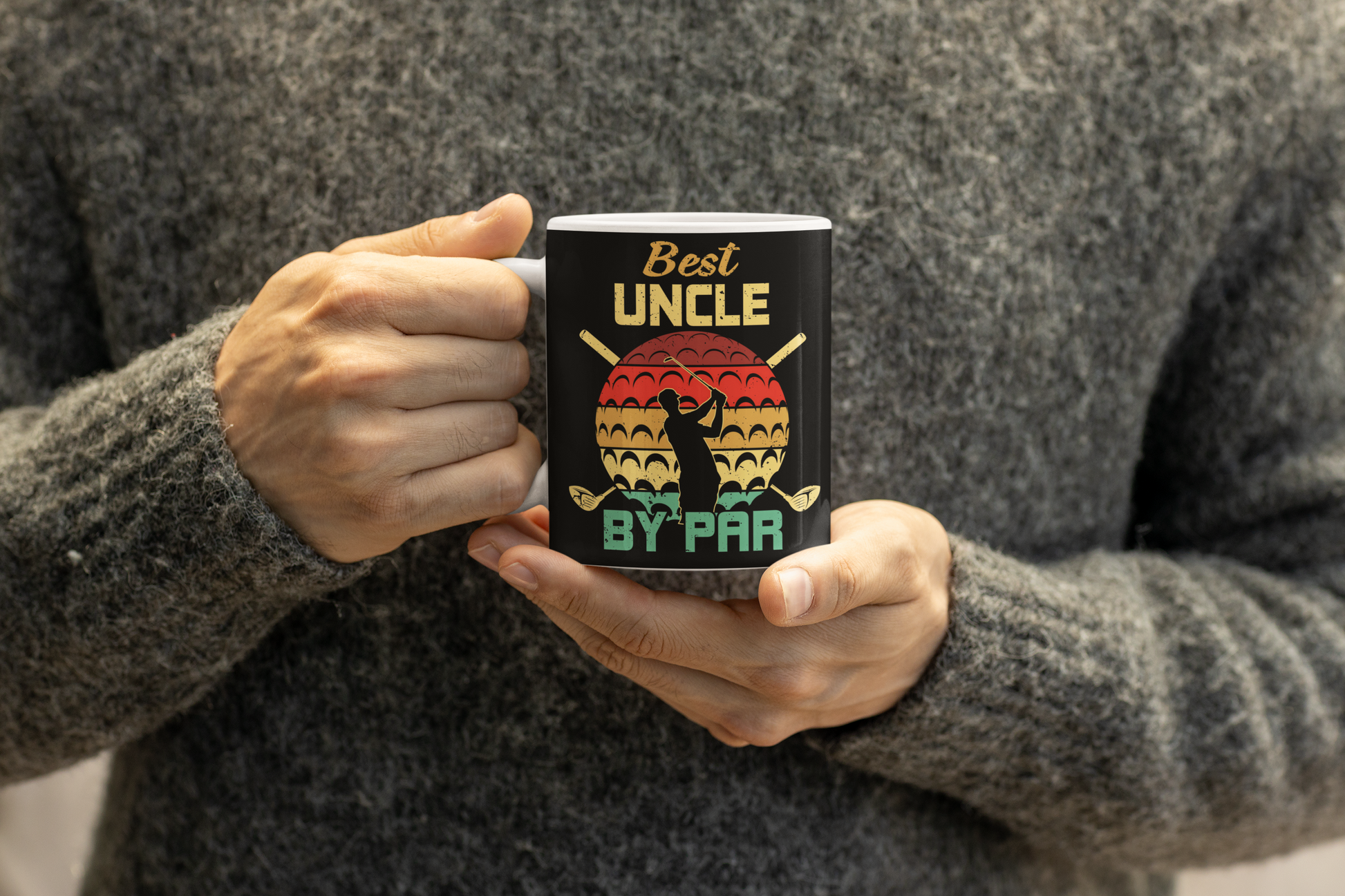 funny best uncle mug for golf lovers