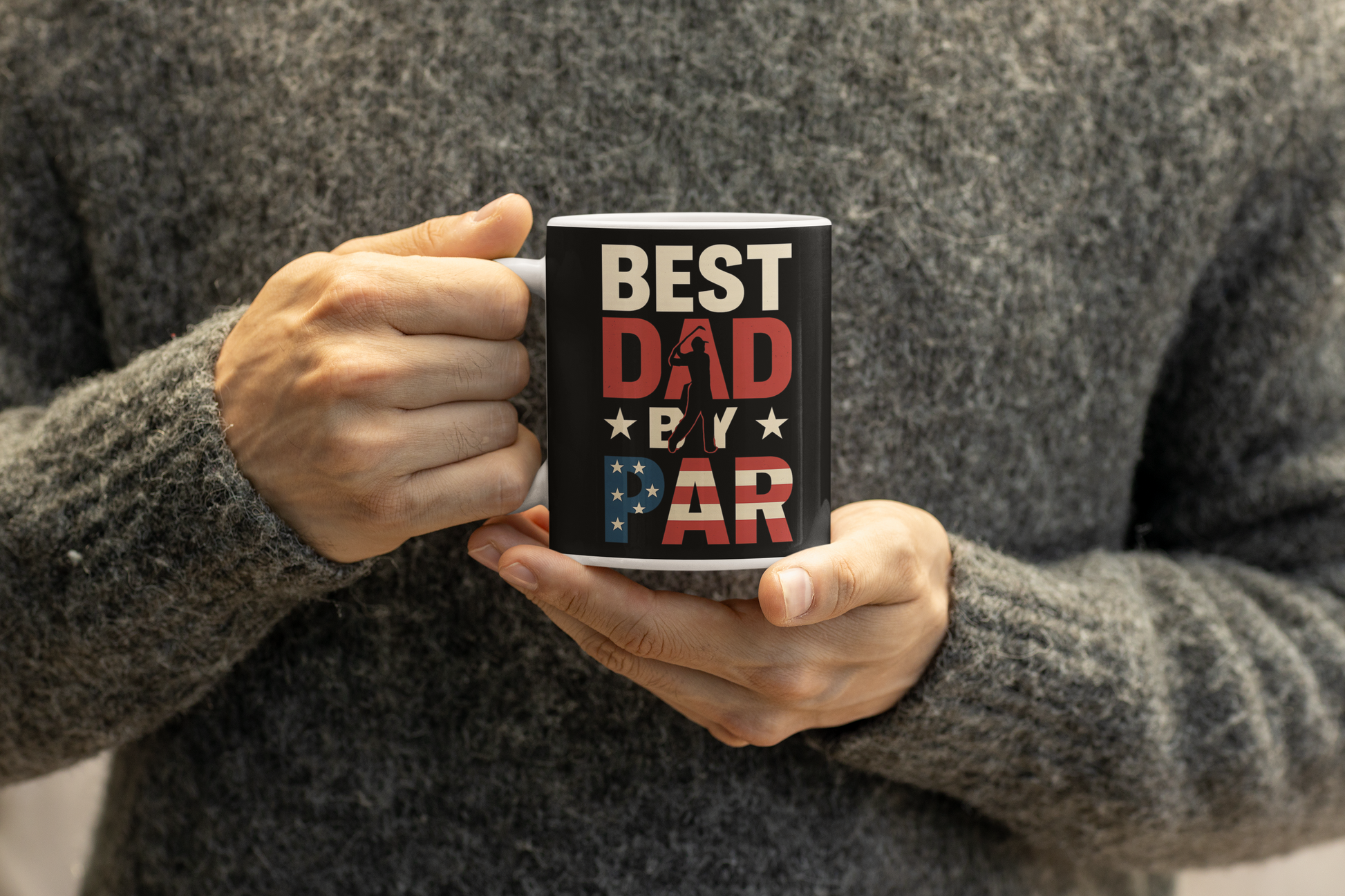 Golf-themed Father’s Day mug for dads