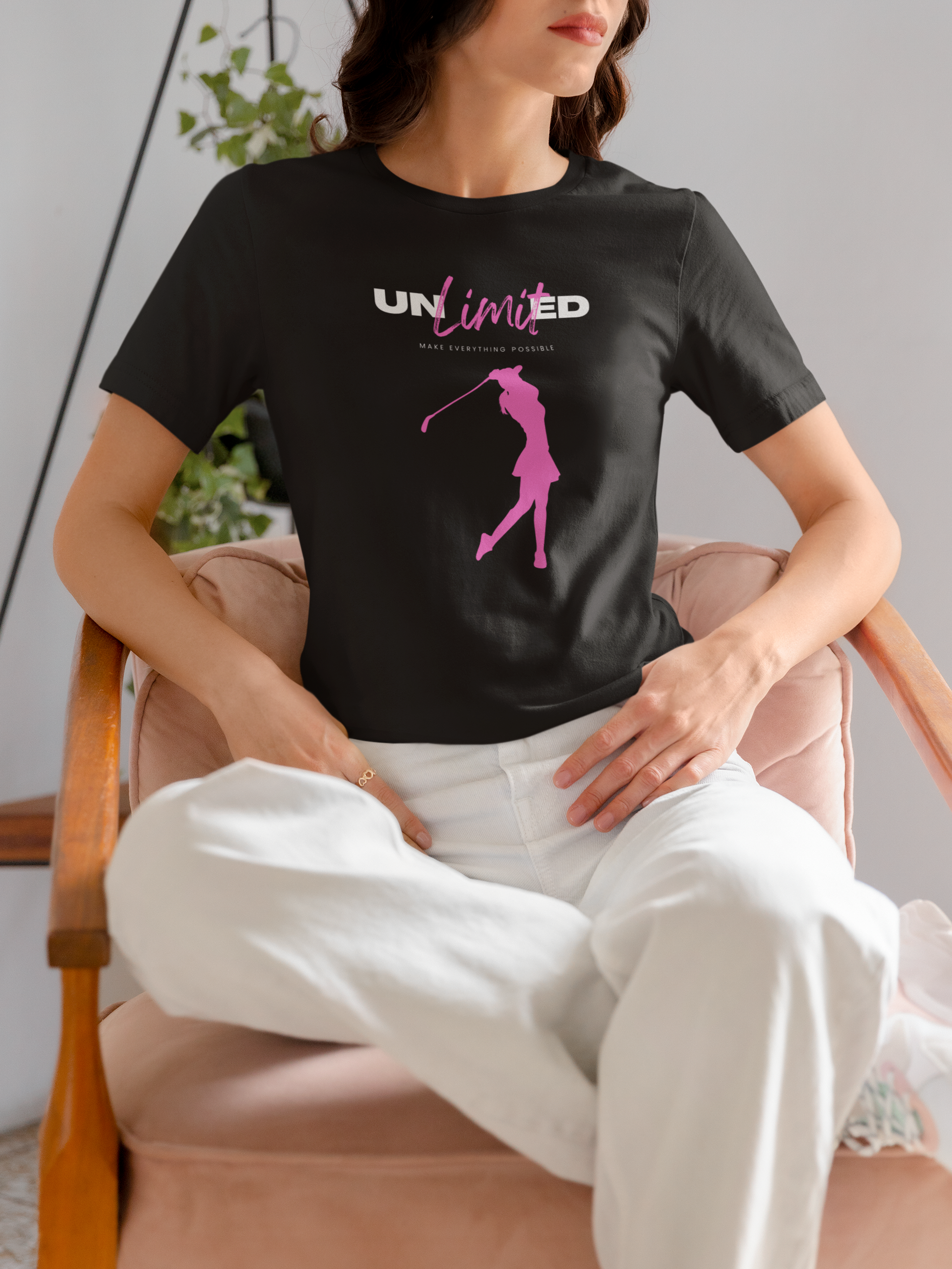 Inspirational athletic shirt for women golfers