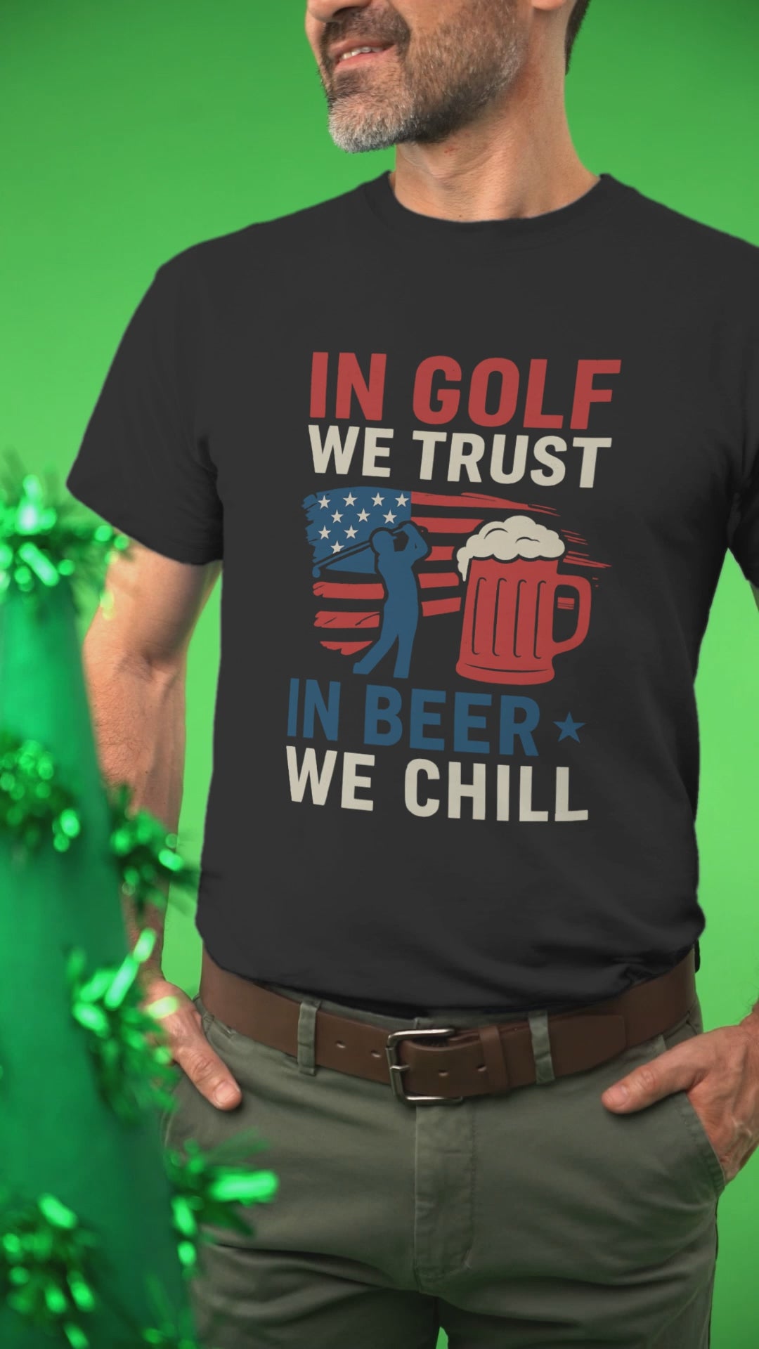 Summer BBQ style men’s USA shirt