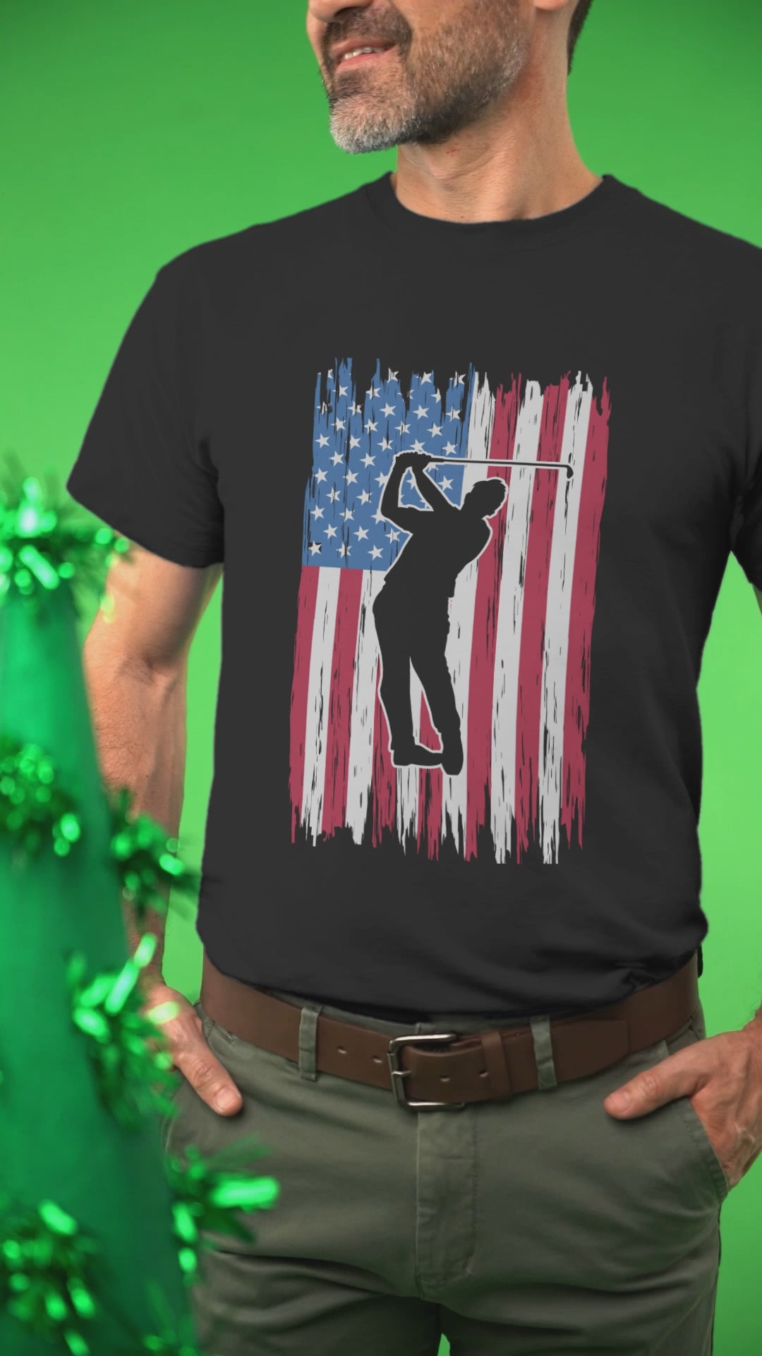 Bold American pride golf apparel