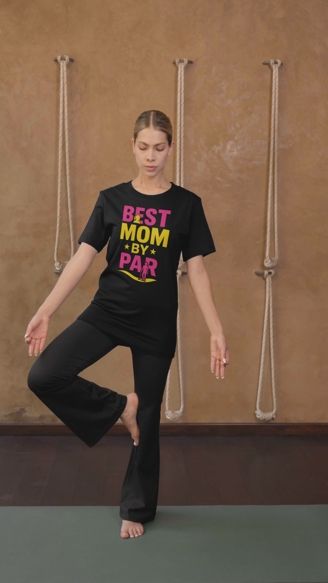 Bold mom slogan graphic tee