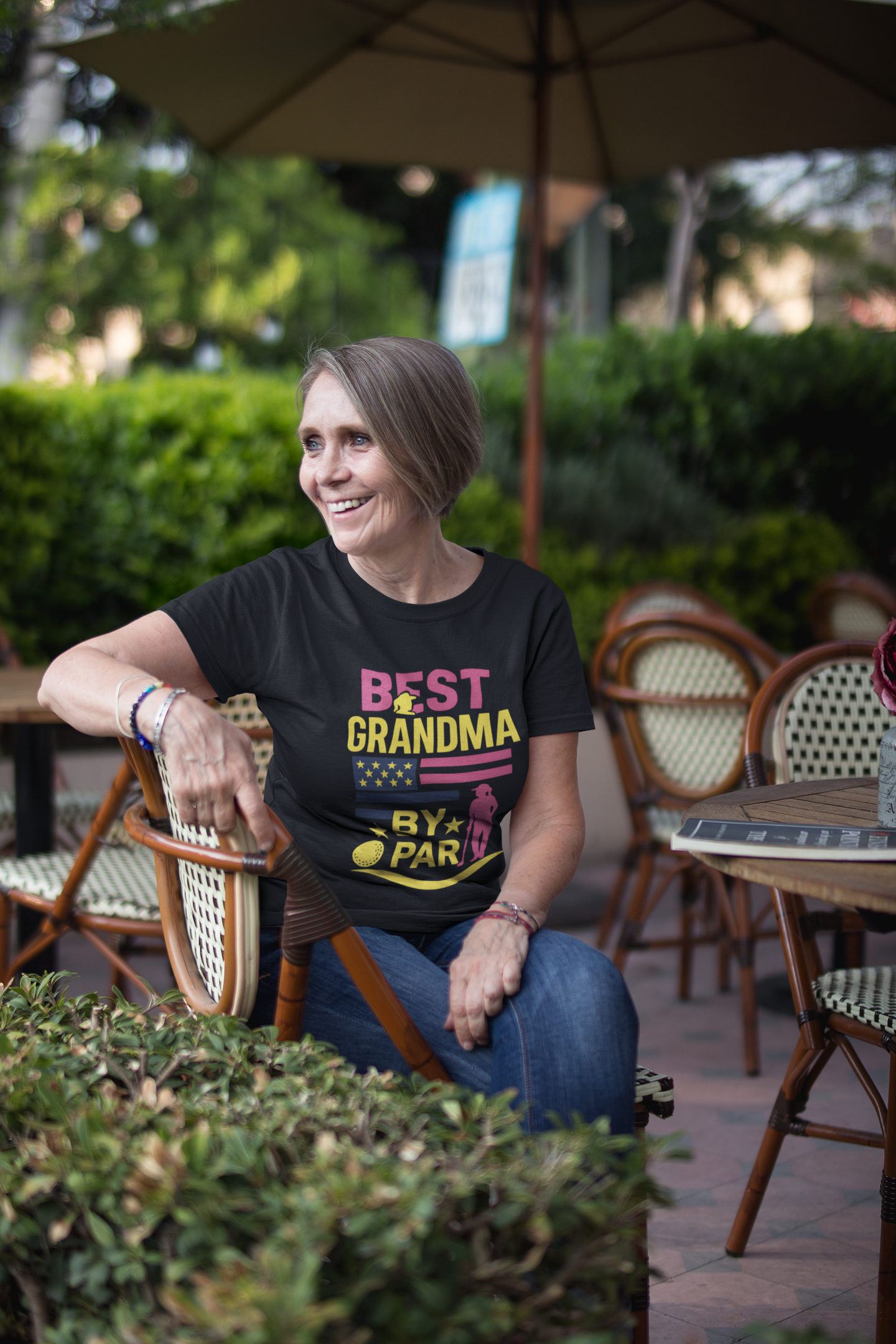 Best Grandma by Par ladies t-shirt design
