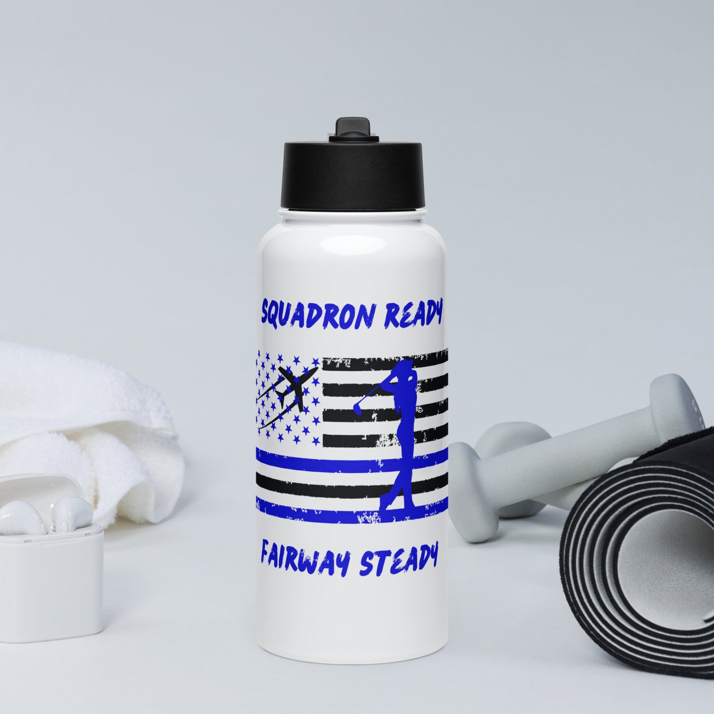 female Air Force gift water bottle