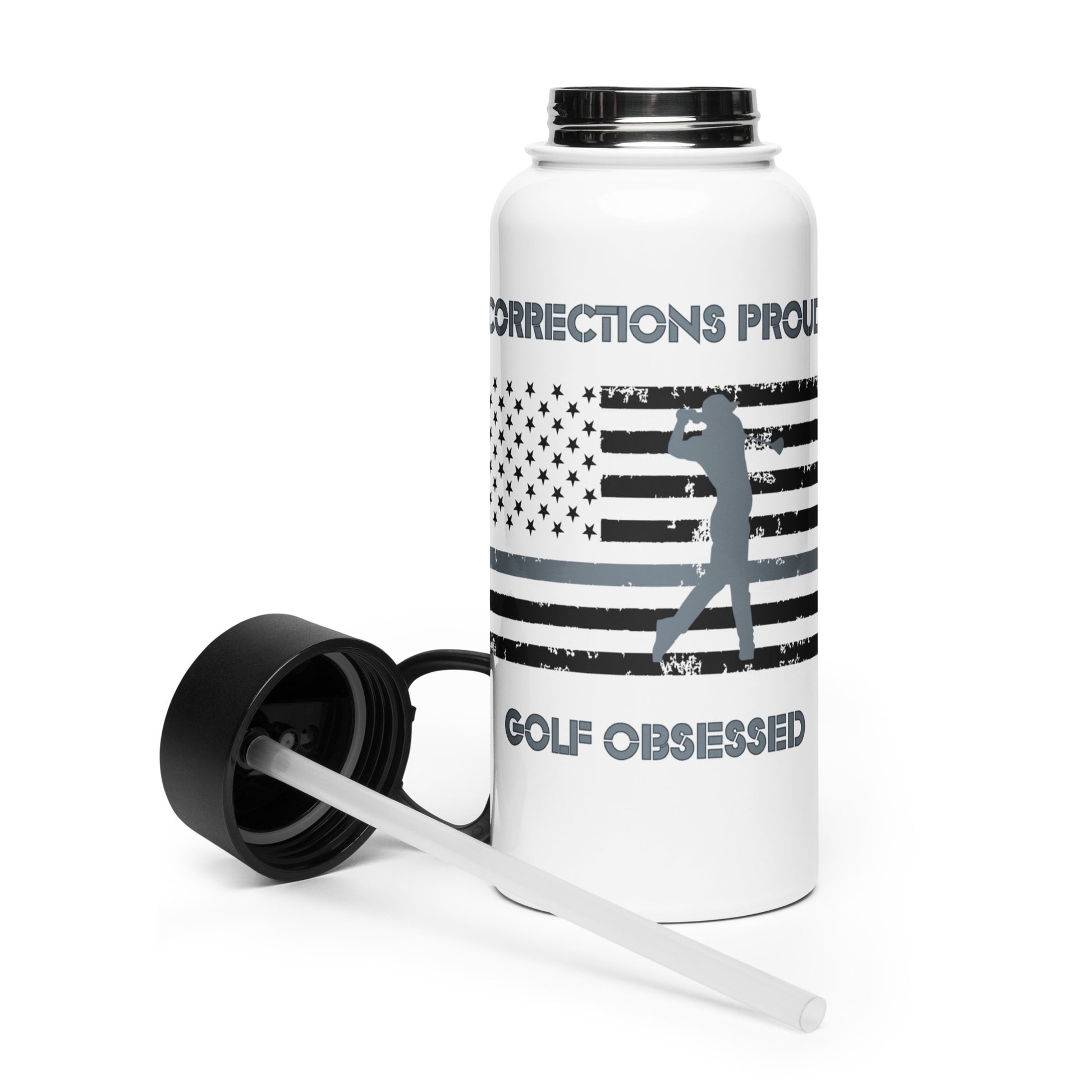 corrections officer men’s water bottle