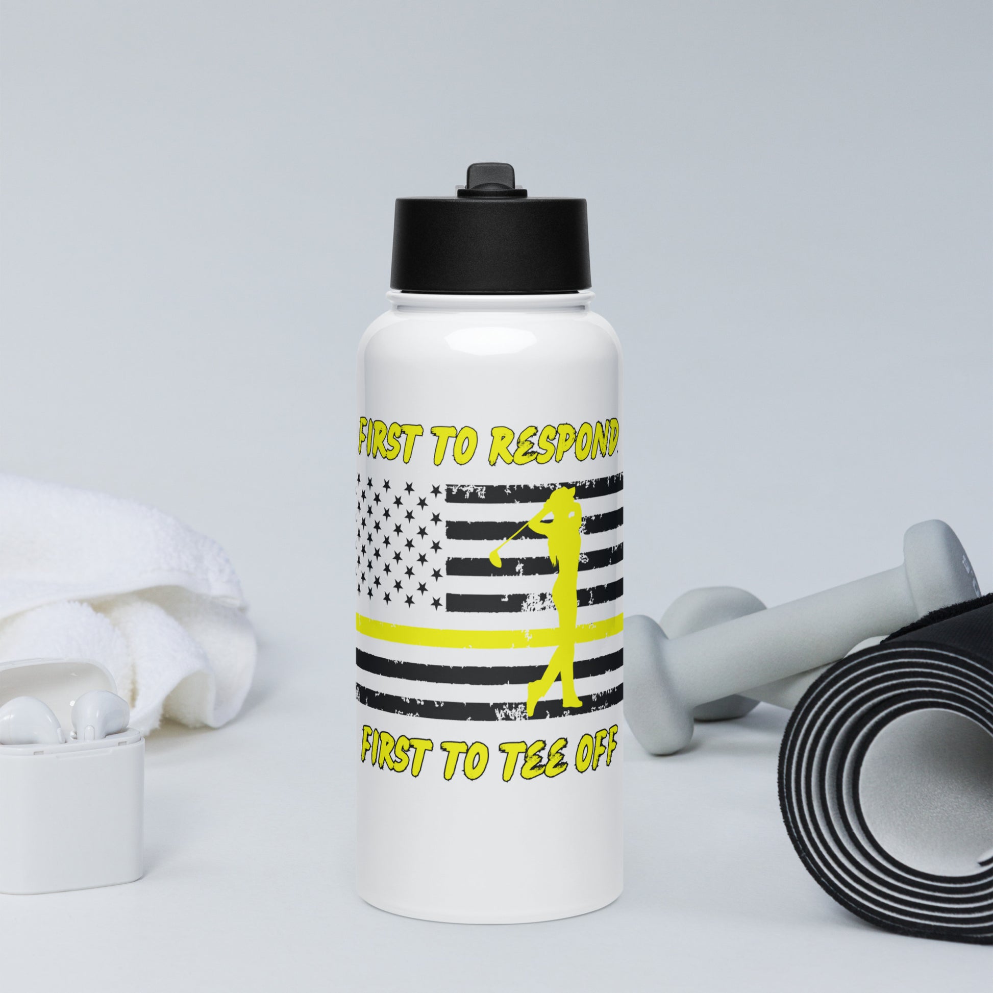 female dispatcher golf design bottle