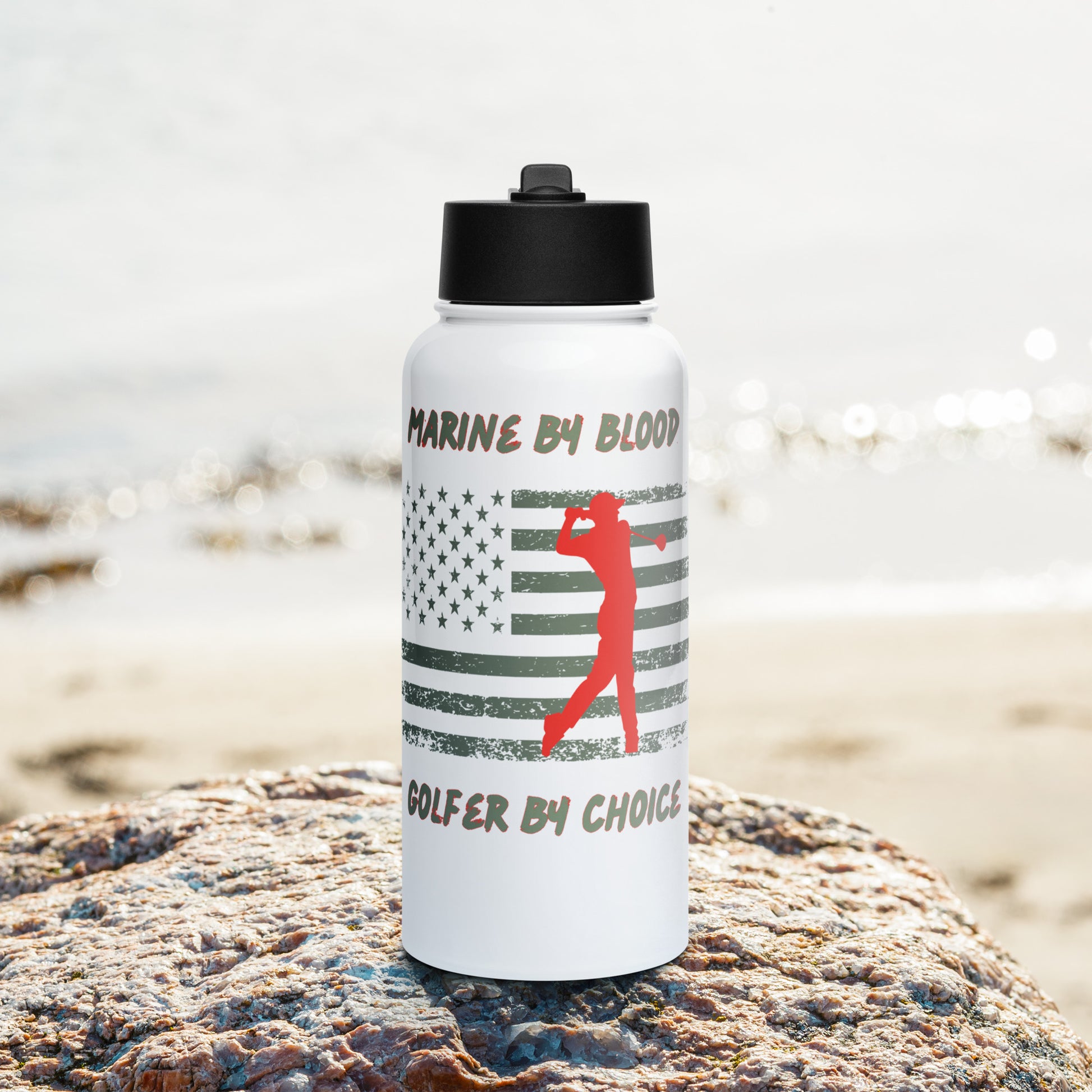 military tribute men’s hydration bottle