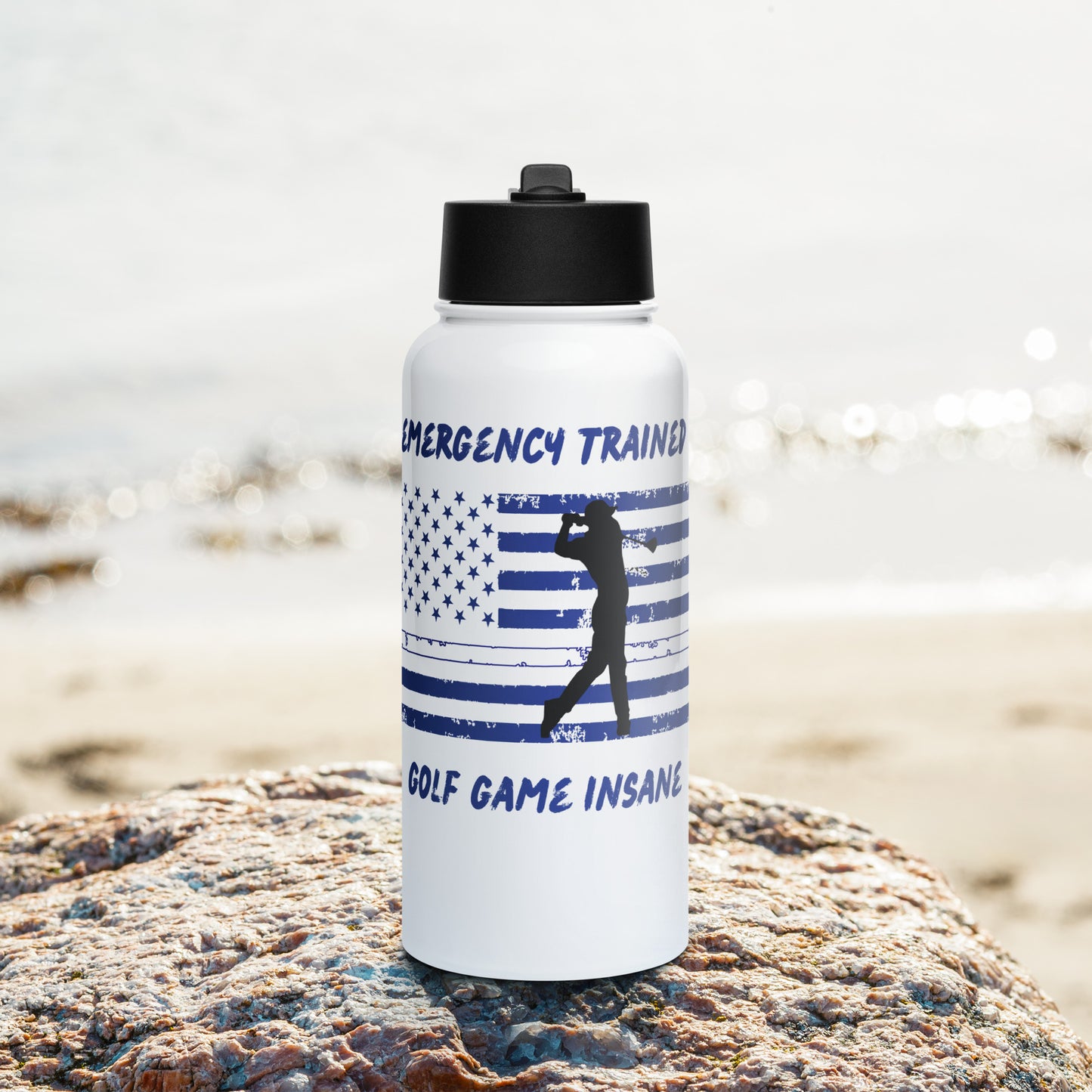 USA flag golf tumbler for emergency trained men