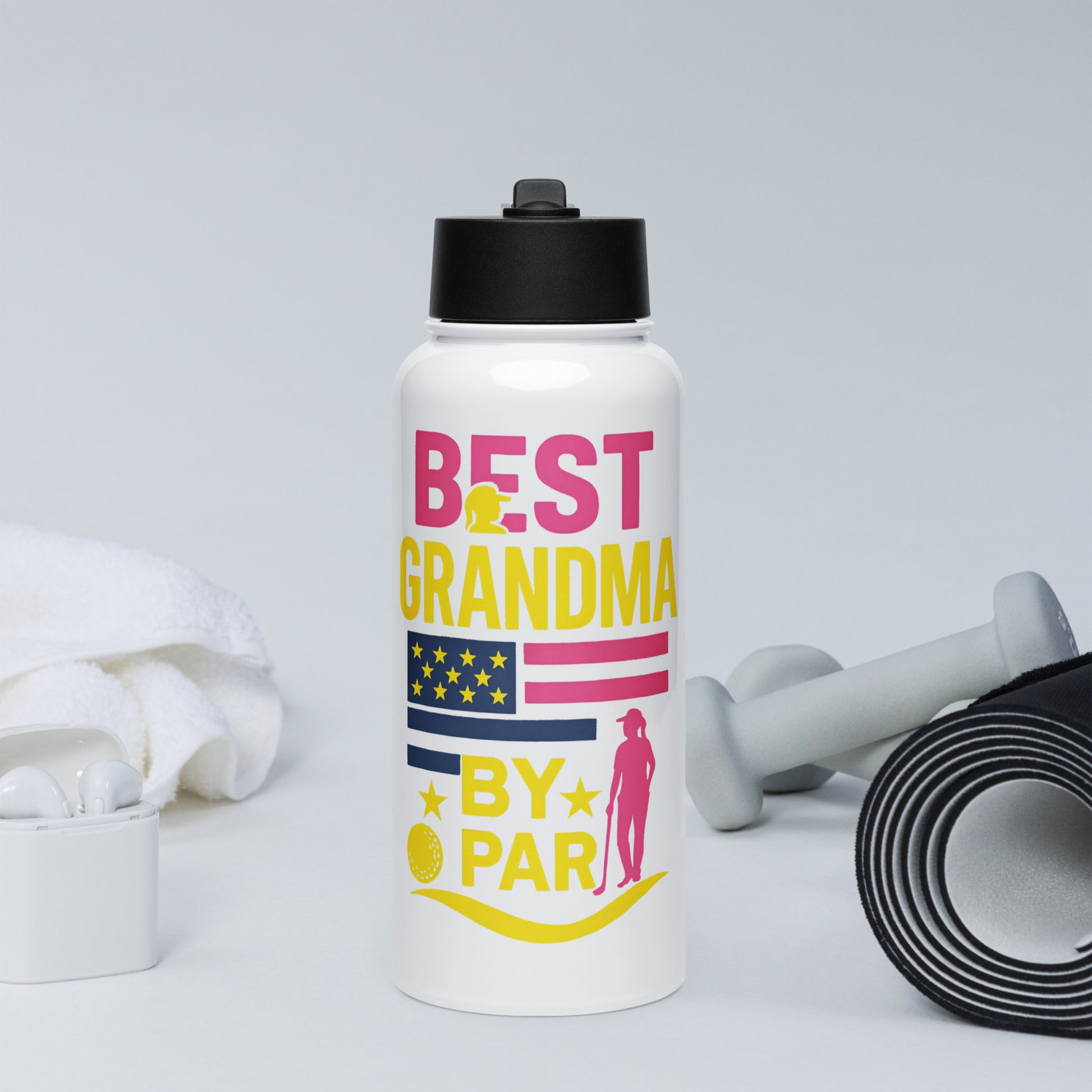 grandma golf lover hydration bottle