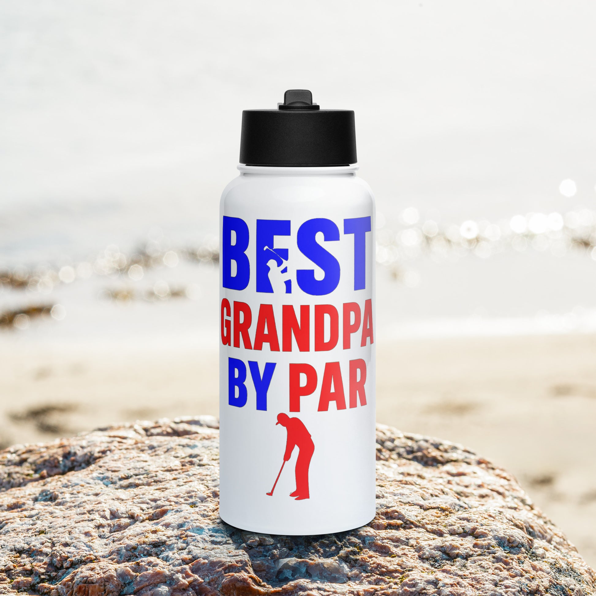 insulated stainless steel grandpa drink bottle