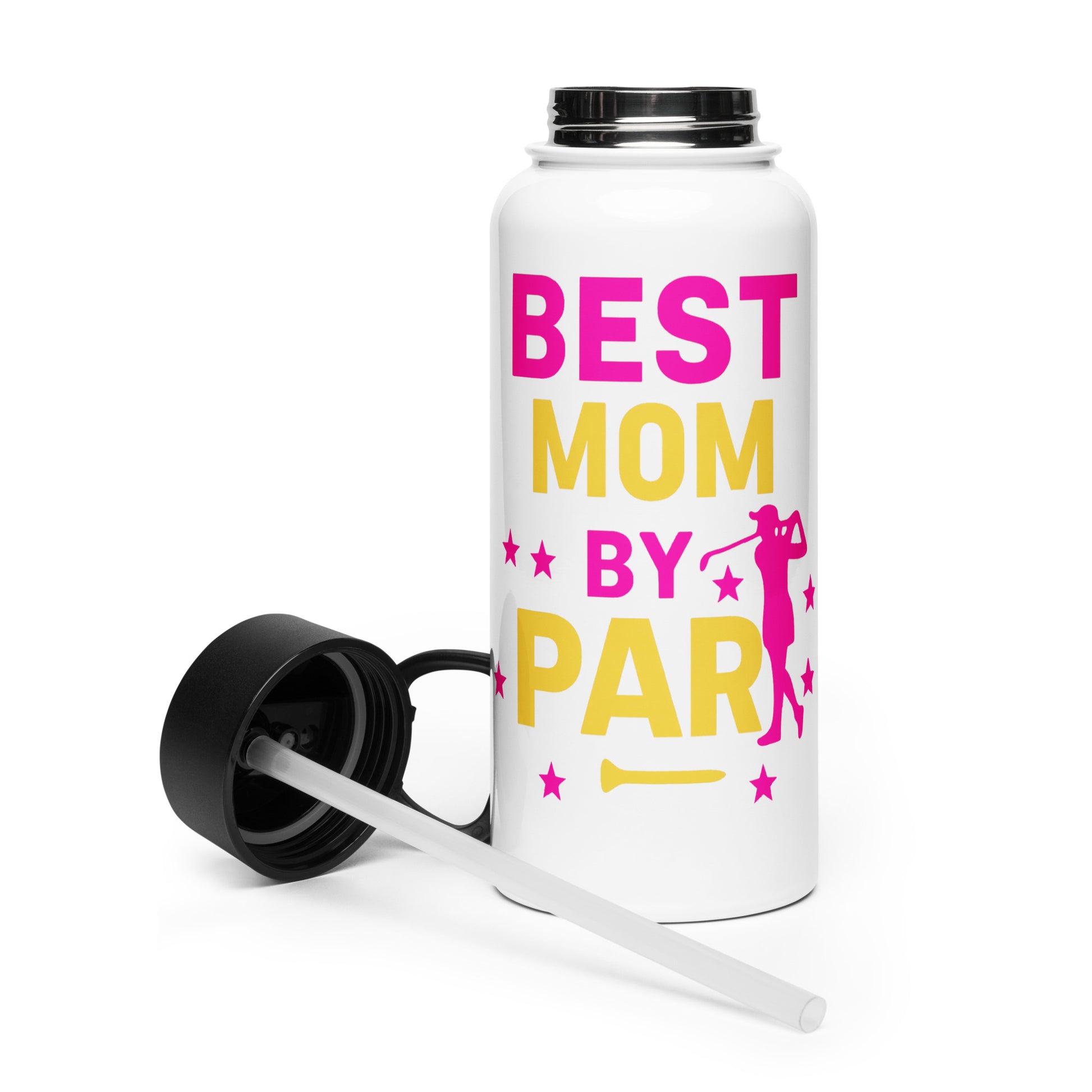best mom by par water bottle with straw