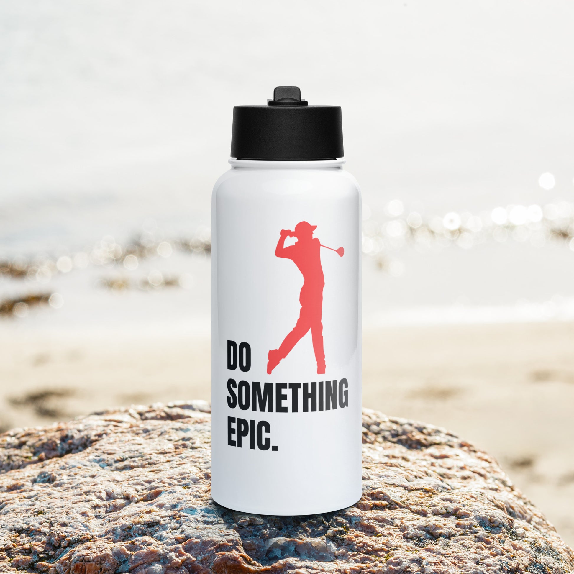 golf-themed gift water bottle for him